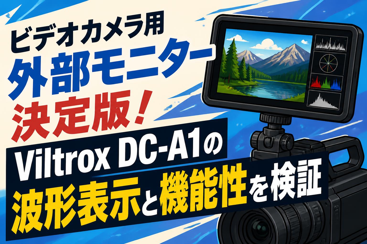 ビデオカメラ用外部モニター決定版！Viltrox DC-A1の波形表示と機能性を検証