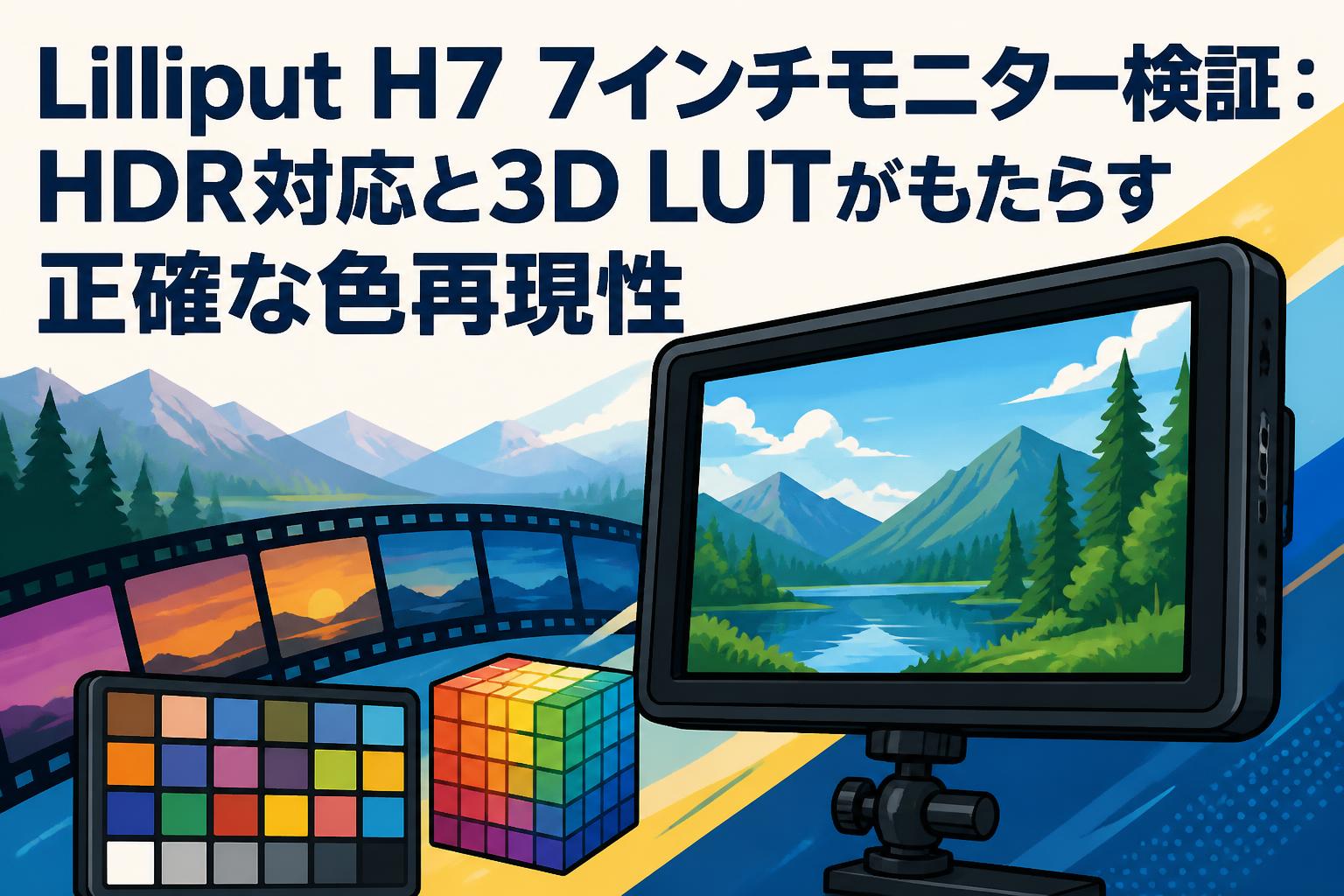Lilliput H7 7インチモニター検証：HDR対応と3D LUTがもたらす正確な色再現性
