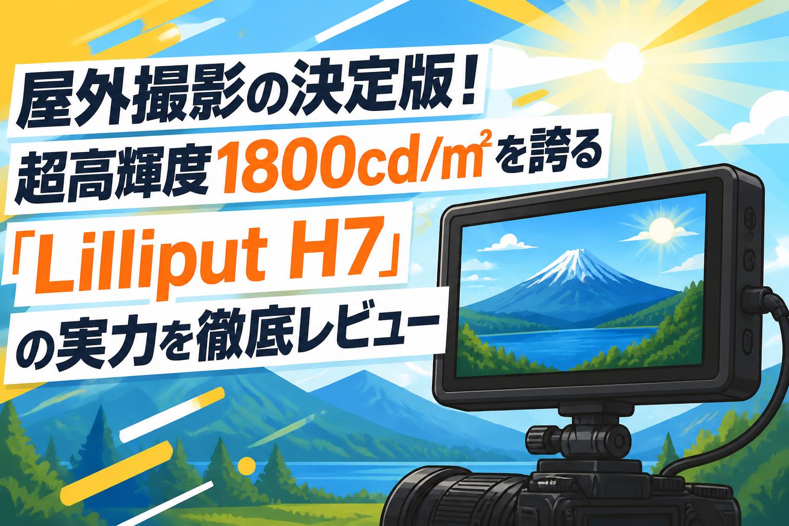 屋外撮影の決定版！超高輝度1800cd/m²を誇る「Lilliput H7」の実力を徹底レビュー