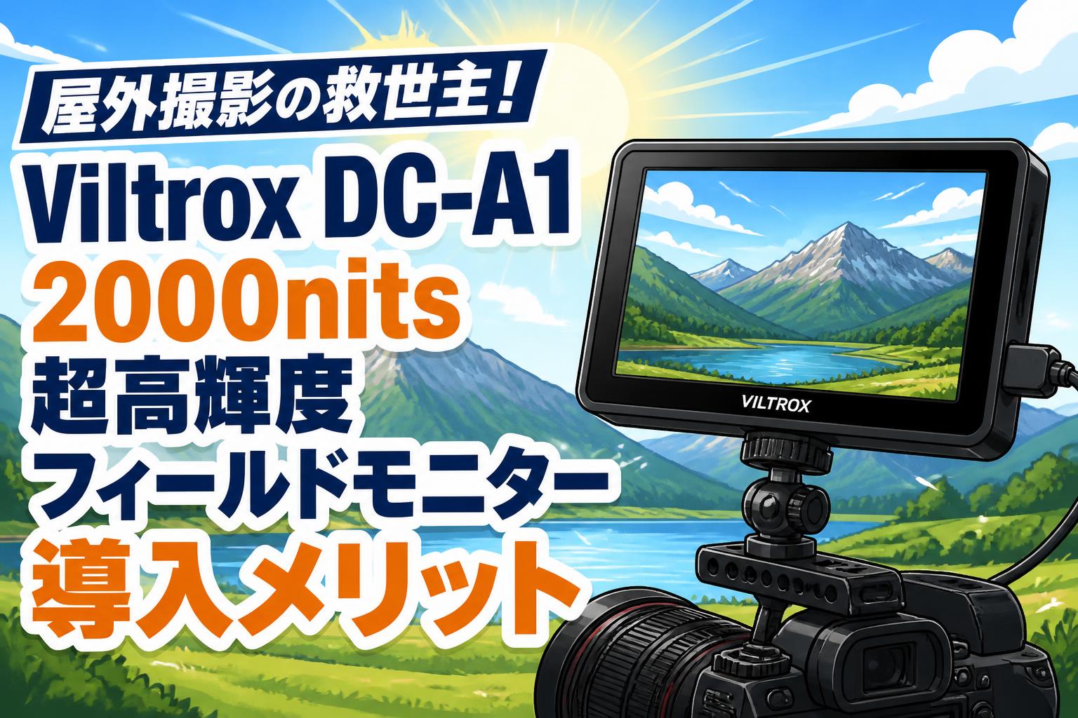 屋外撮影の救世主！Viltrox DC-A1 2000nits超高輝度フィールドモニター導入メリット