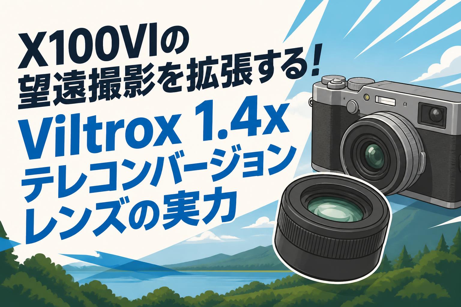 X100VIの望遠撮影を拡張する！Viltrox 1.4xテレコンバージョンレンズの実力