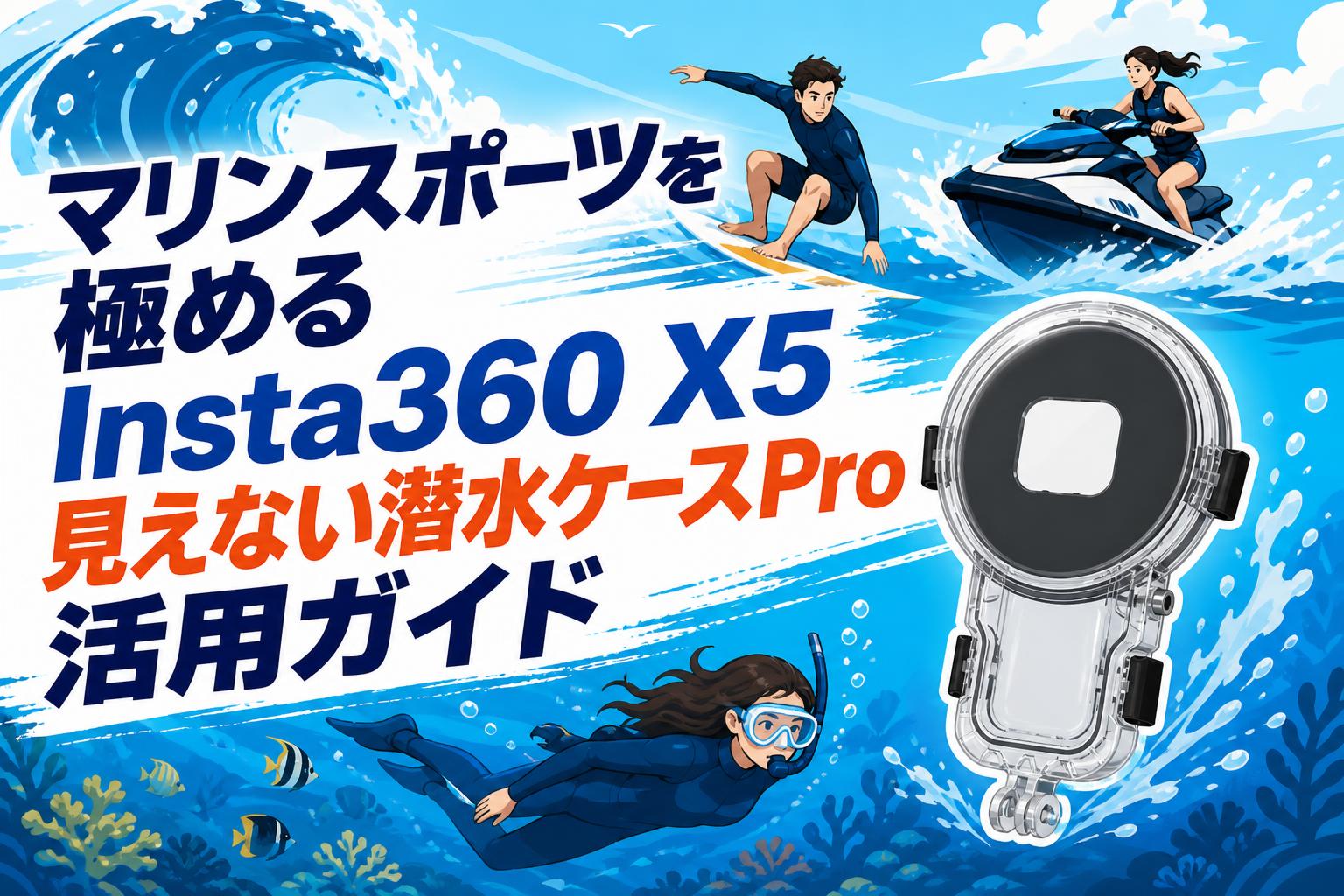 マリンスポーツを極めるInsta360 X5見えない潜水ケースPro活用ガイド