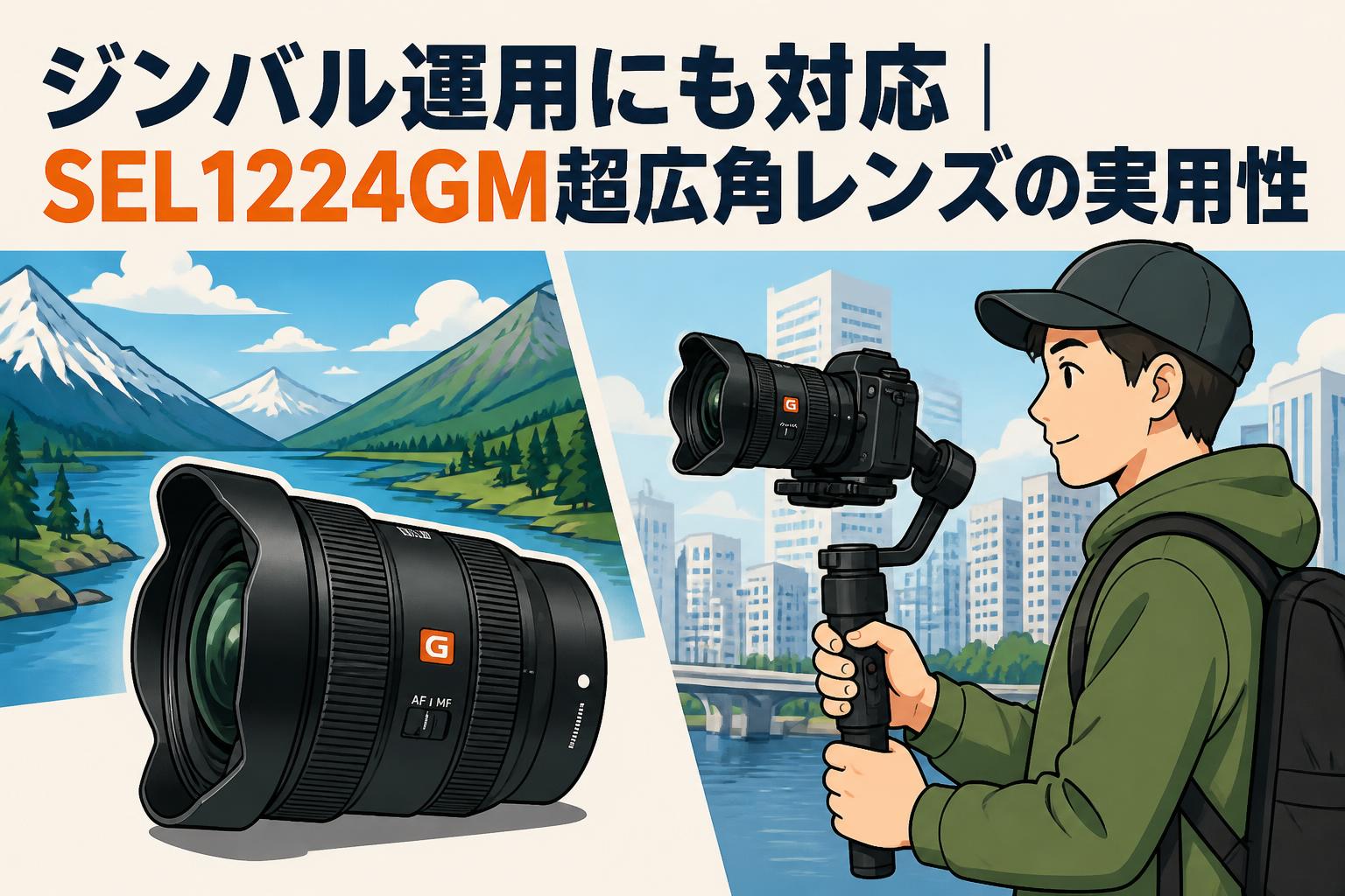 ジンバル運用にも対応｜SEL1224GM超広角レンズの実用性