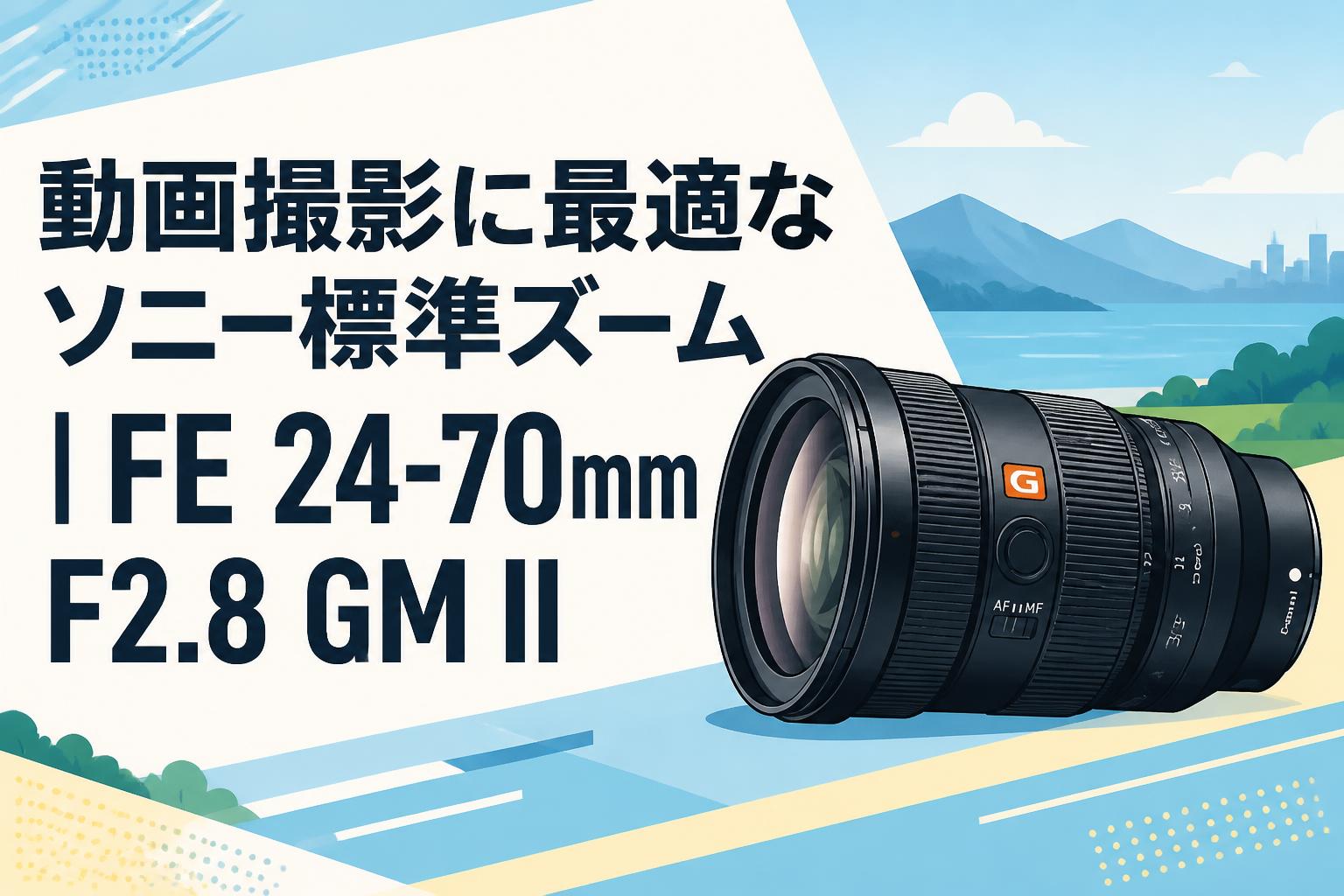 動画撮影に最適なソニー標準ズーム｜FE 24-70mm F2.8 GM II