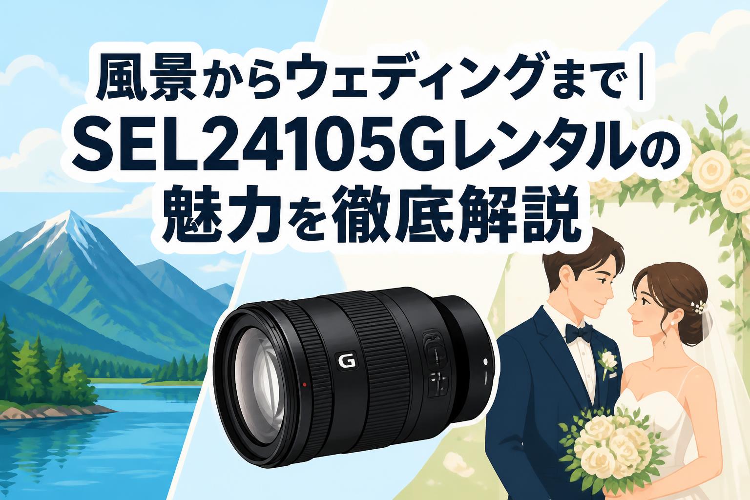 風景からウェディングまで｜SEL24105Gレンタルの魅力を徹底解説