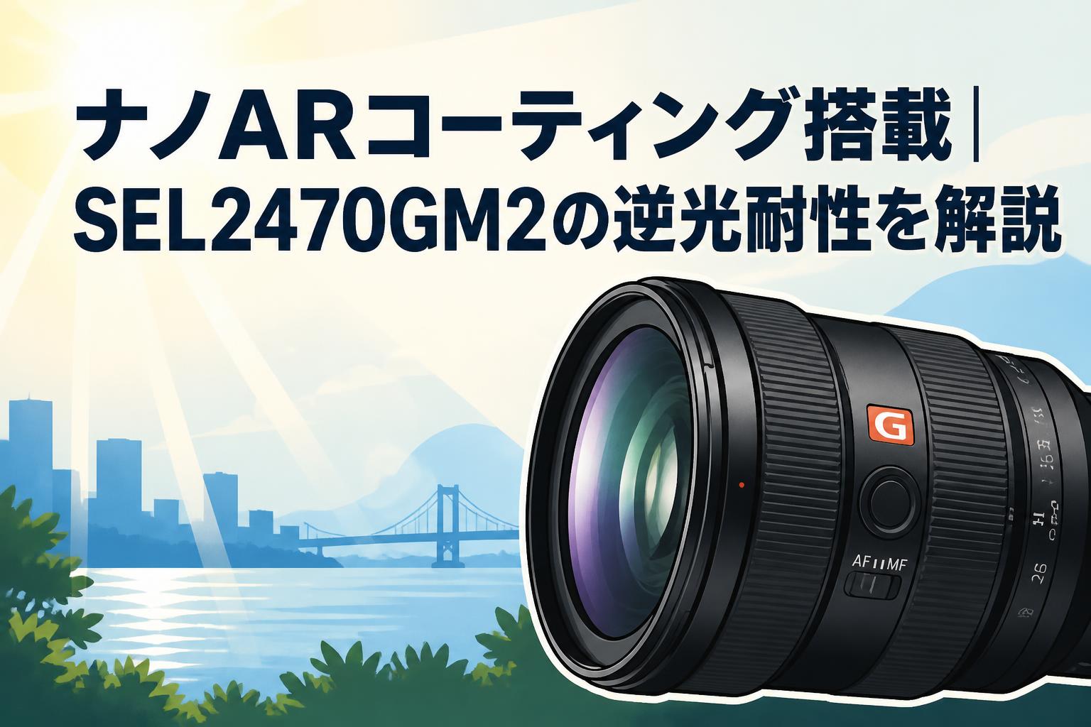ナノARコーティング搭載｜SEL2470GM2の逆光耐性を解説