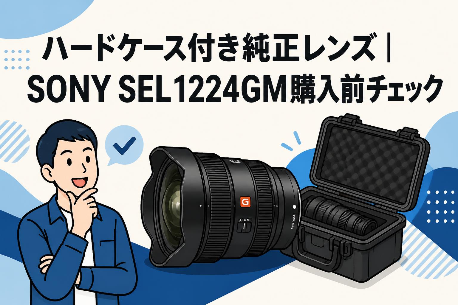 ハードケース付き純正レンズ｜SONY SEL1224GM購入前チェック