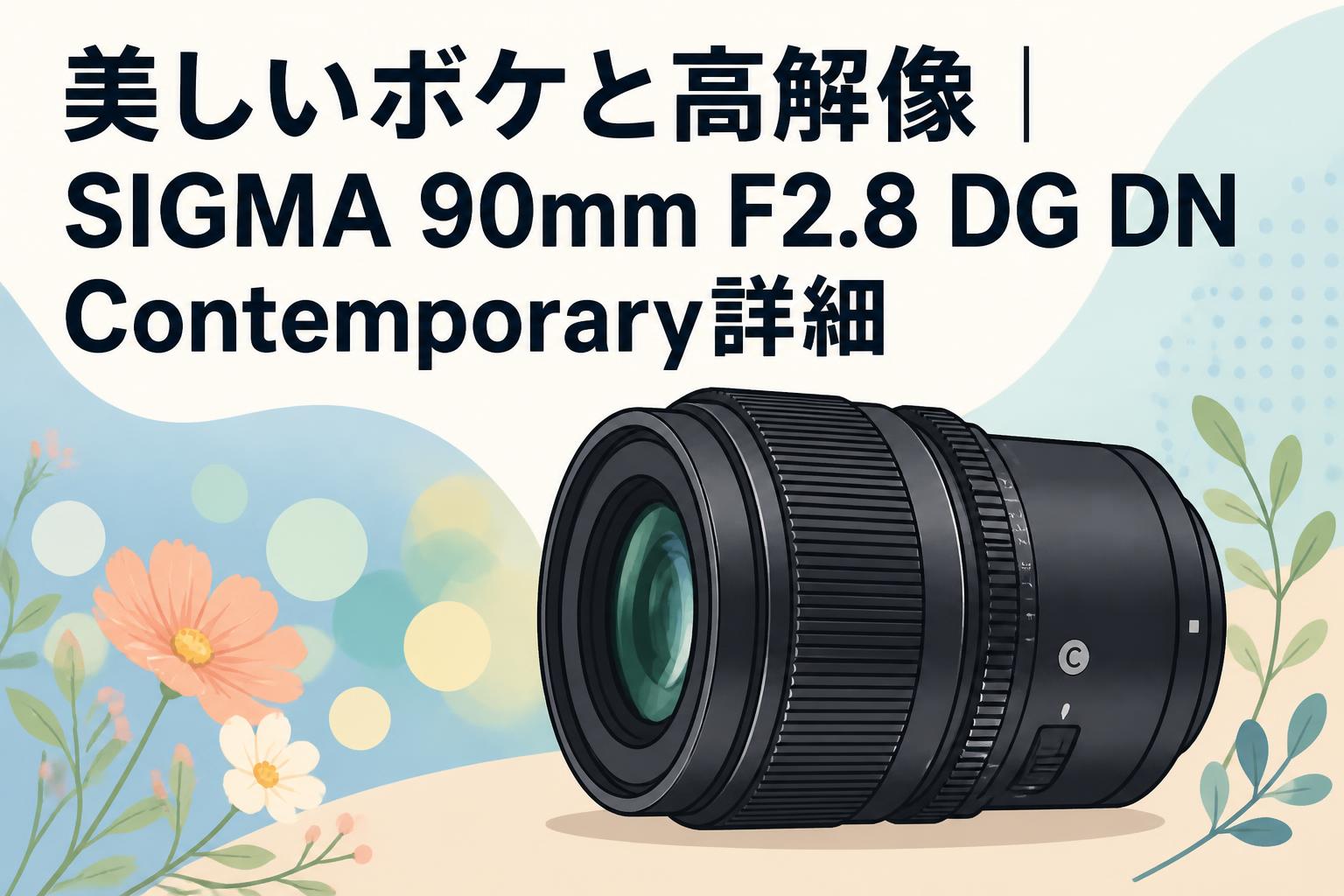 美しいボケと高解像｜SIGMA 90mm F2.8 DG DN Contemporary詳細