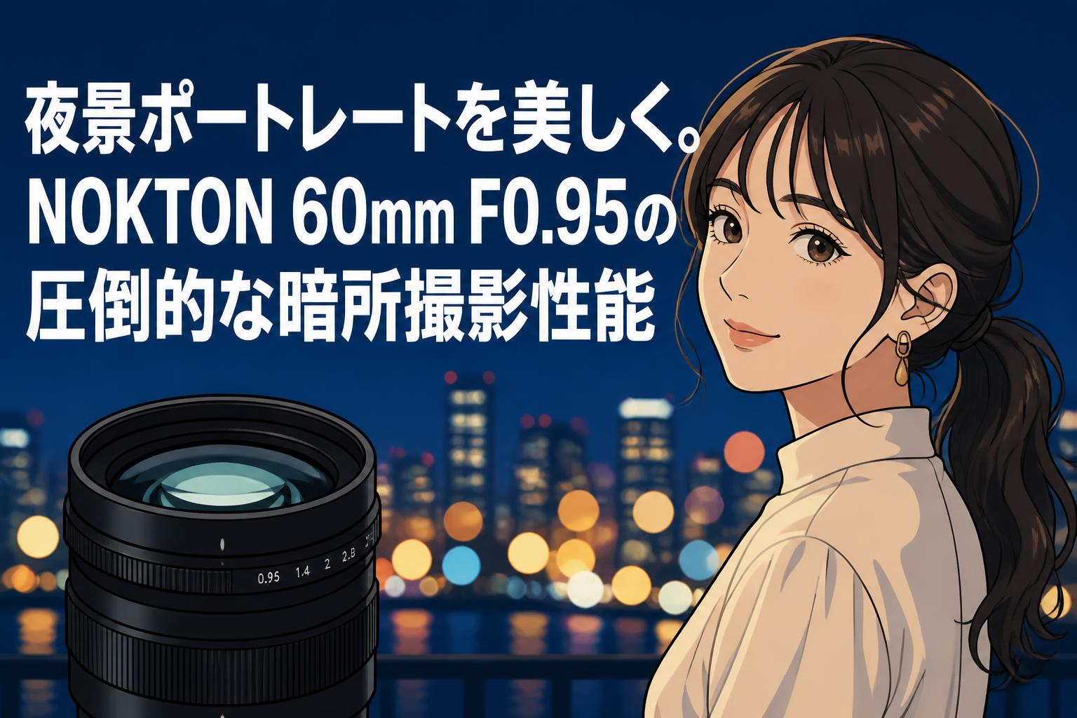 夜景ポートレートを美しく。NOKTON 60mm F0.95の圧倒的な暗所撮影性能