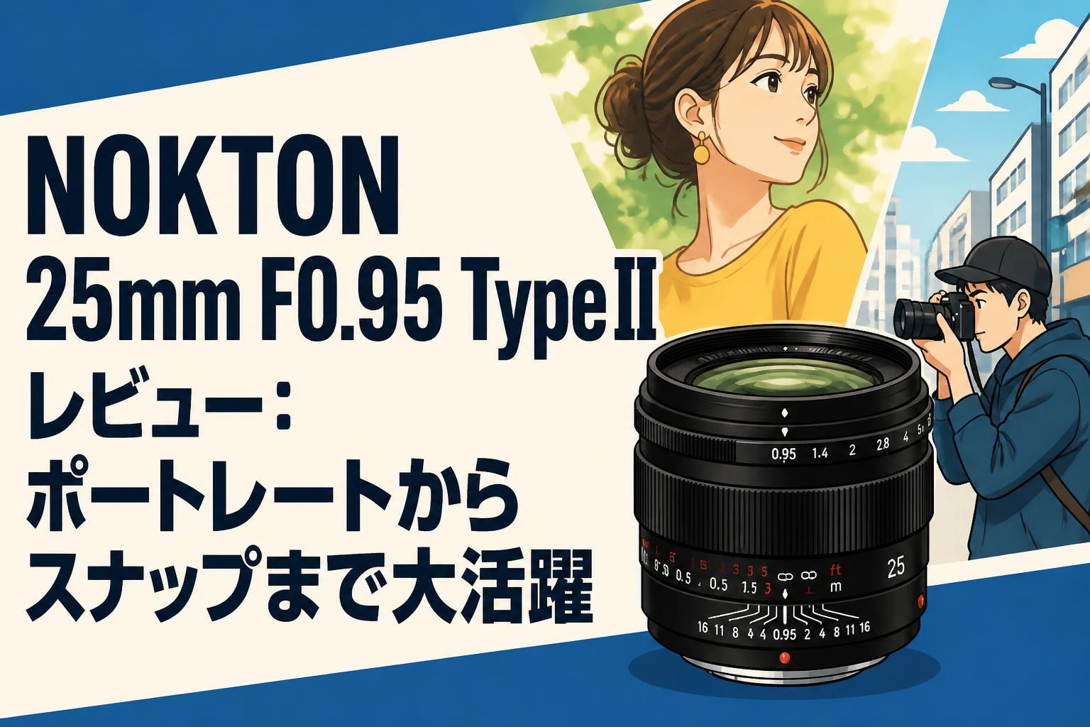NOKTON 25mm F0.95 Type IIレビュー：ポートレートからスナップまで大活躍