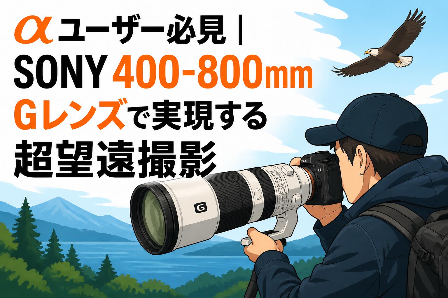 αユーザー必見｜SONY 400-800mm Gレンズで実現する超望遠撮影