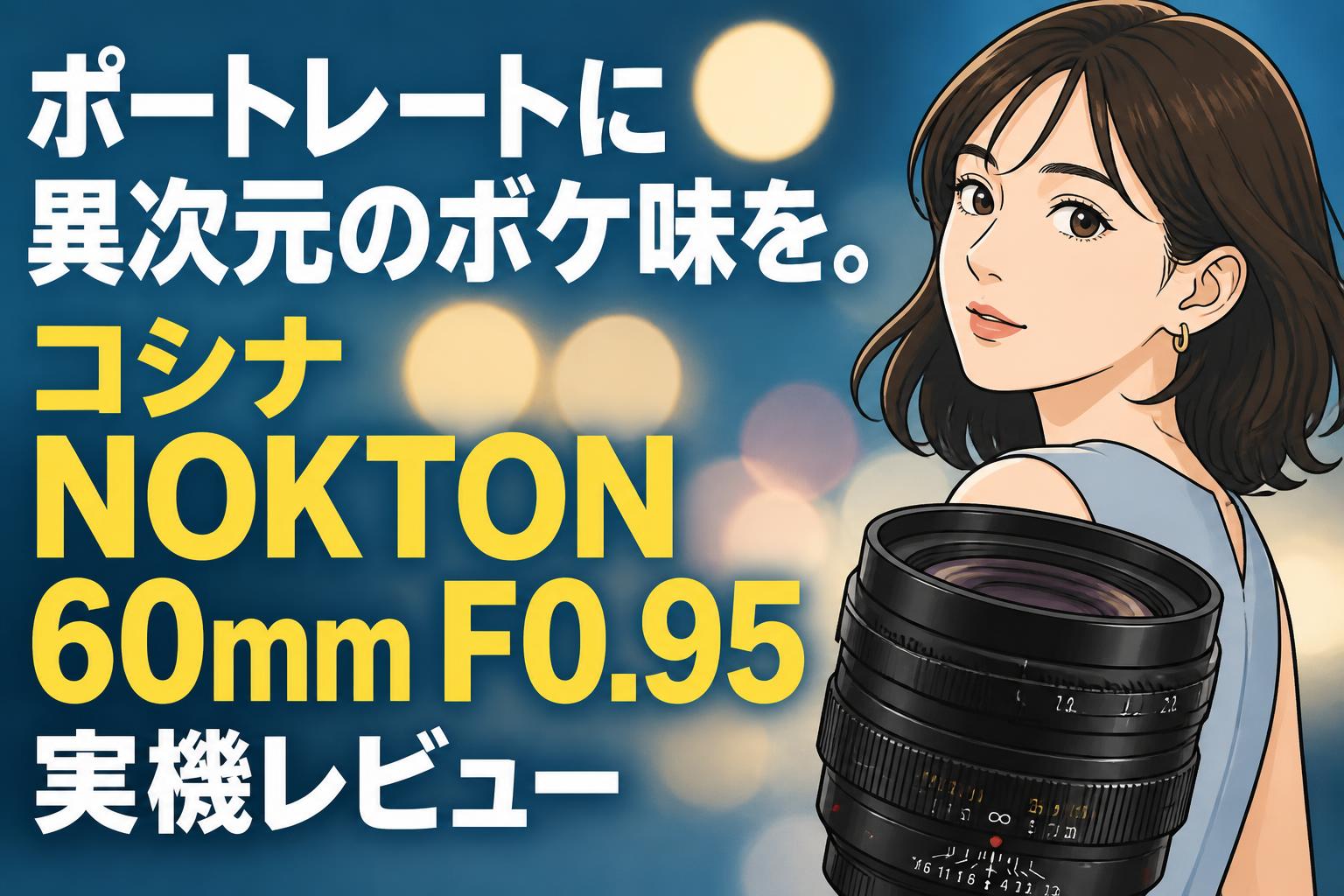 ポートレートに異次元のボケ味を。コシナ NOKTON 60mm F0.95 実機レビュー