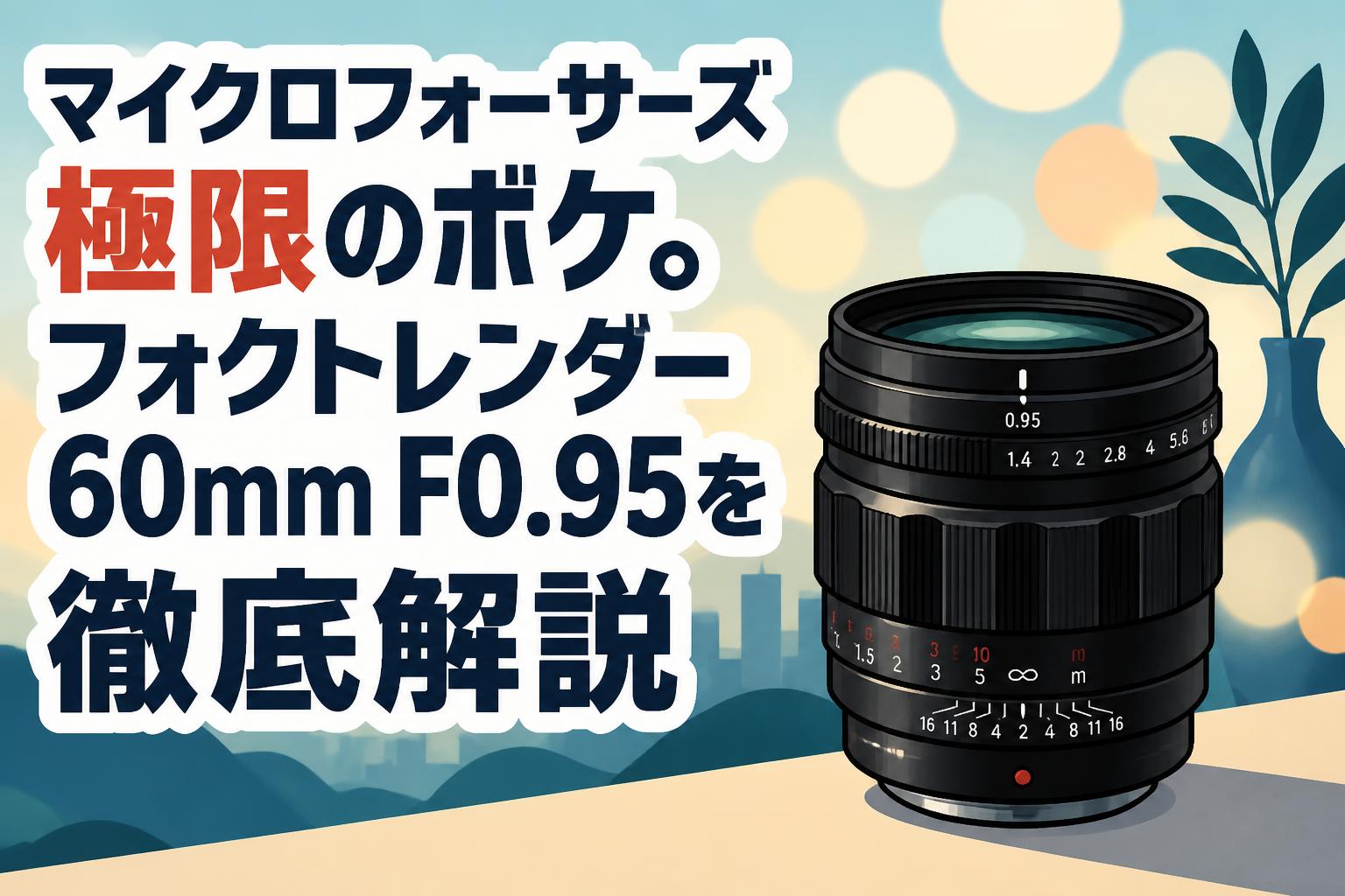 マイクロフォーサーズ極限のボケ。フォクトレンダー 60mm F0.95を徹底解説