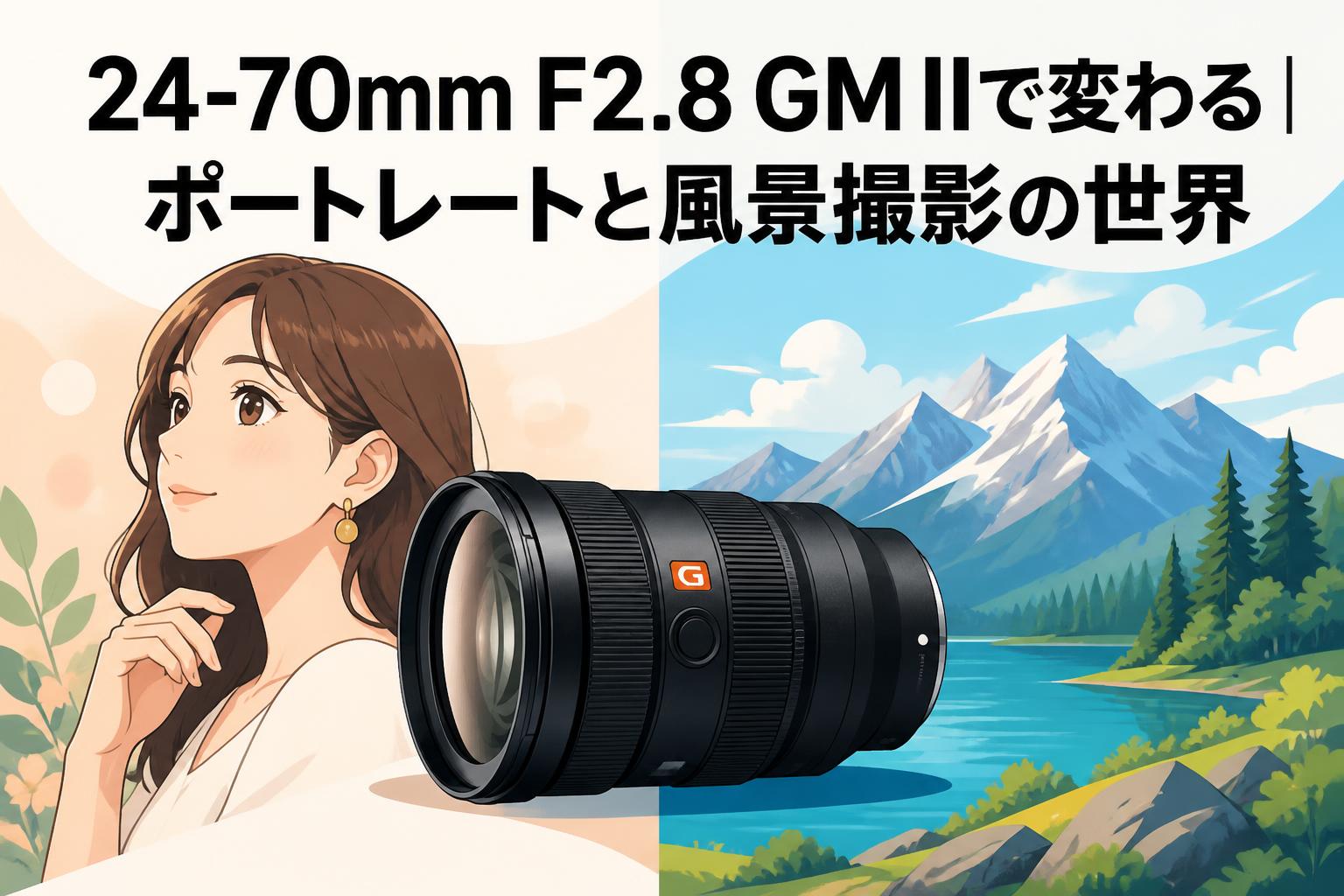 24-70mm F2.8 GM IIで変わる｜ポートレートと風景撮影の世界