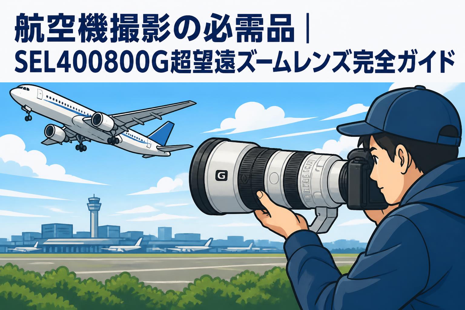 航空機撮影の必需品｜SEL400800G超望遠ズームレンズ完全ガイド
