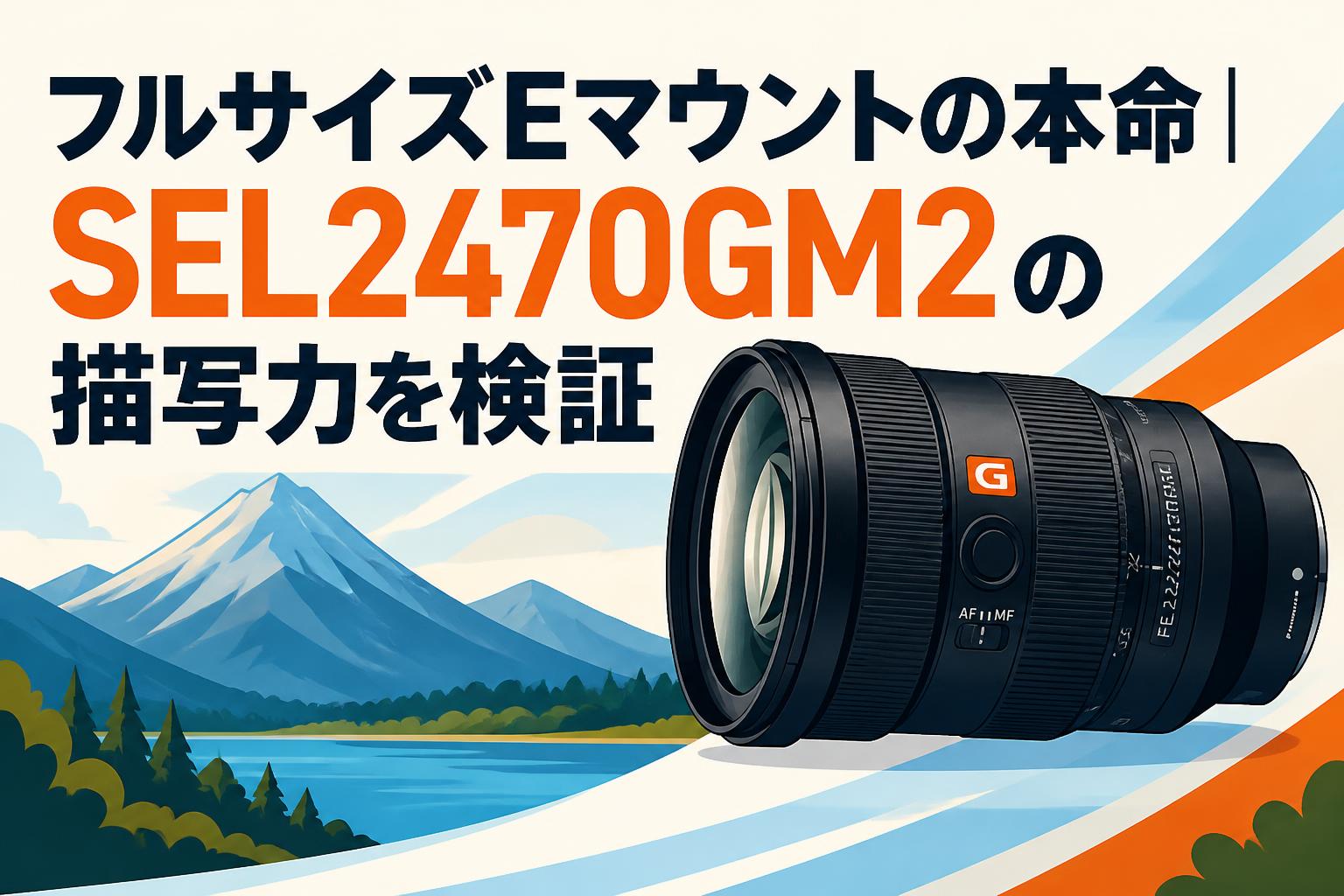 フルサイズEマウントの本命｜SEL2470GM2の描写力を検証