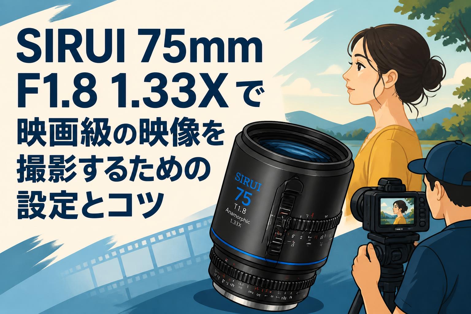 SIRUI 75mm F1.8 1.33X で映画級の映像を撮影するための設定とコツ