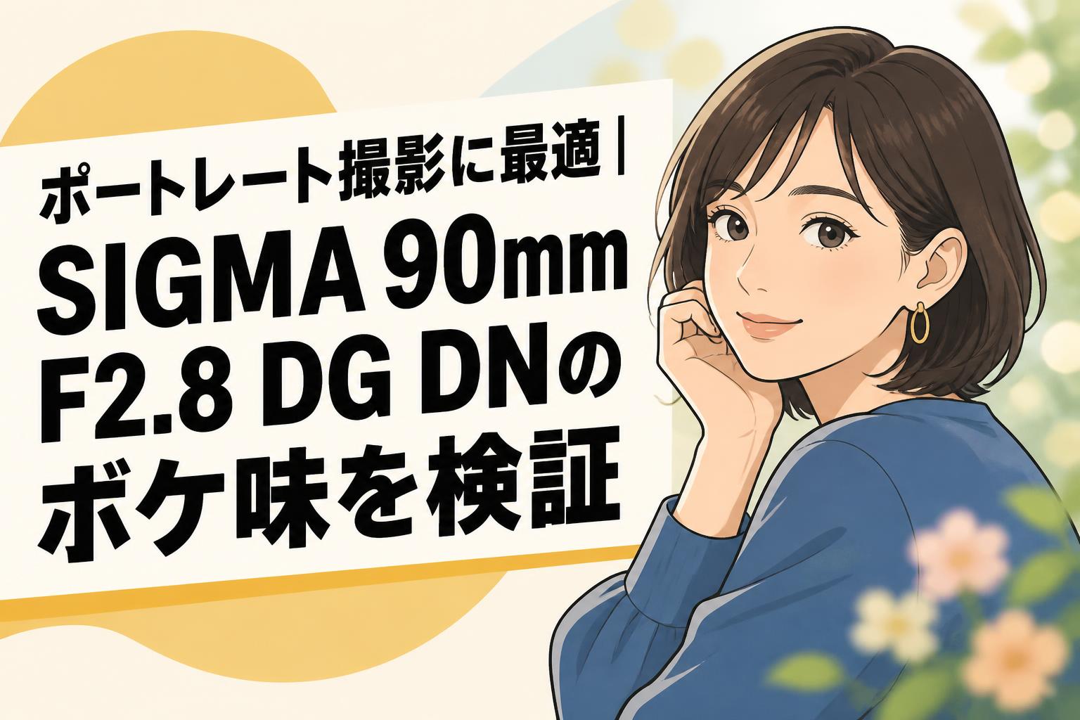 ポートレート撮影に最適｜SIGMA 90mm F2.8 DG DNのボケ味を検証