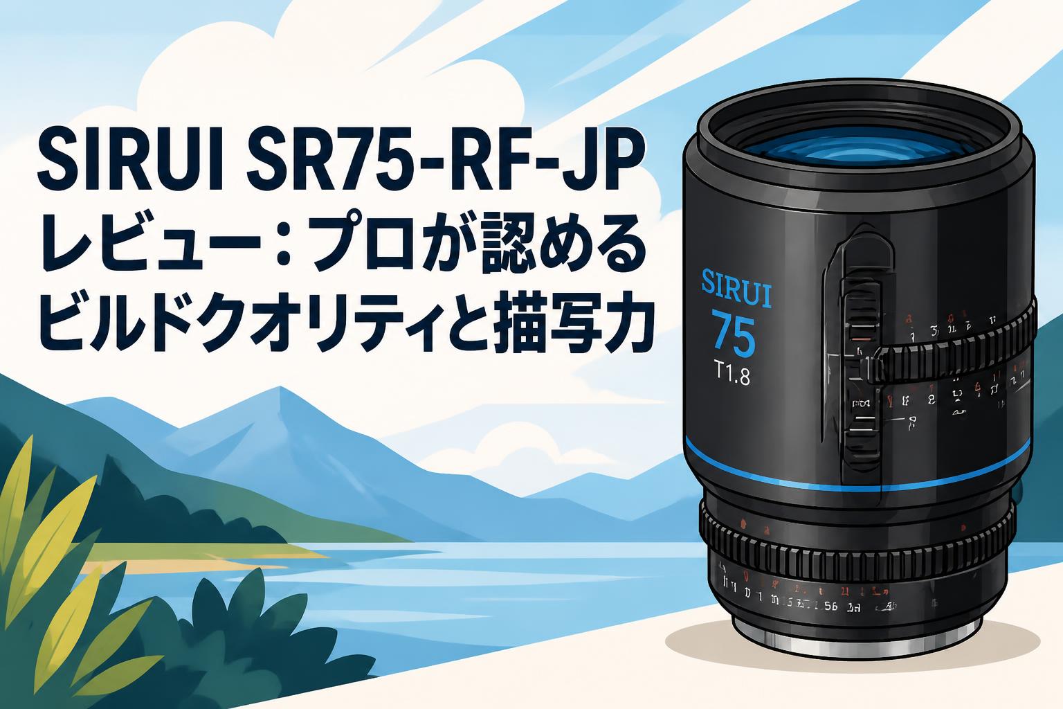 SIRUI SR75-RF-JP レビュー：プロが認めるビルドクオリティと描写力