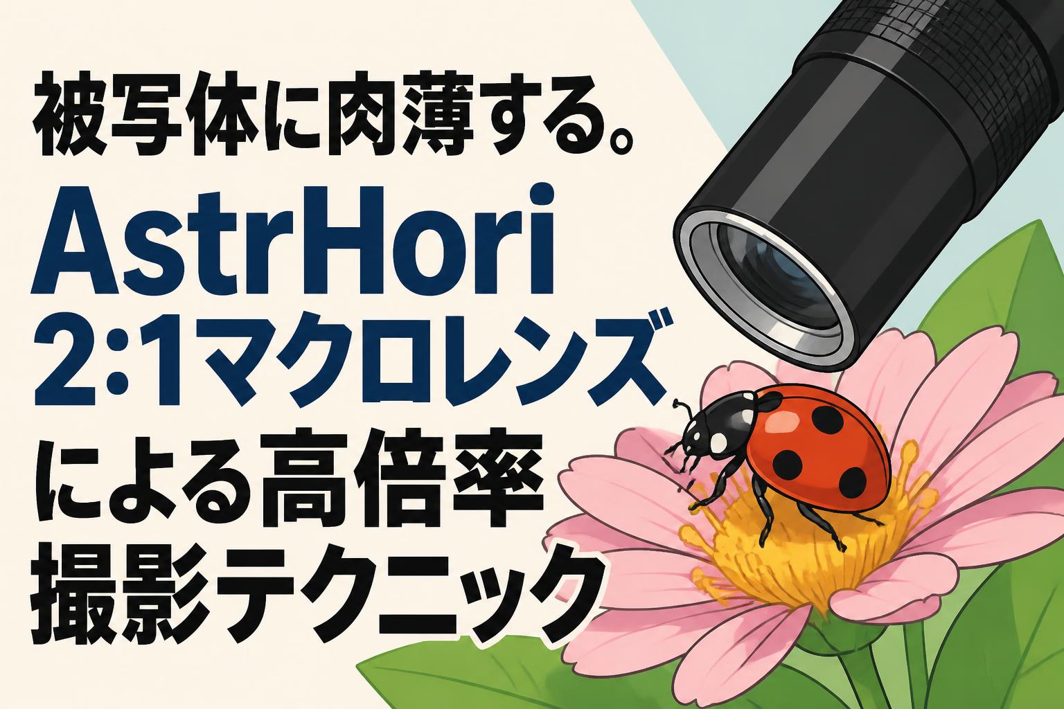 被写体に肉薄する。AstrHori 2:1マクロレンズによる高倍率撮影テクニック
