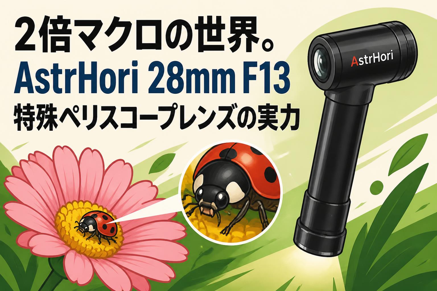 2倍マクロの世界。AstrHori 28mm F13 特殊ペリスコープレンズの実力