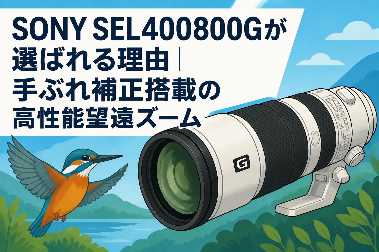 SONY SEL400800Gが選ばれる理由｜手ぶれ補正搭載の高性能望遠ズーム