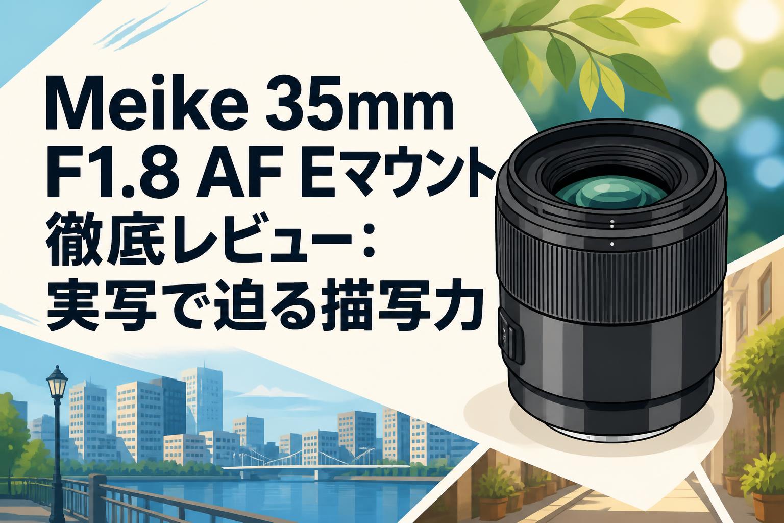 Meike 35mm F1.8 AF Eマウント徹底レビュー：実写で迫る描写力