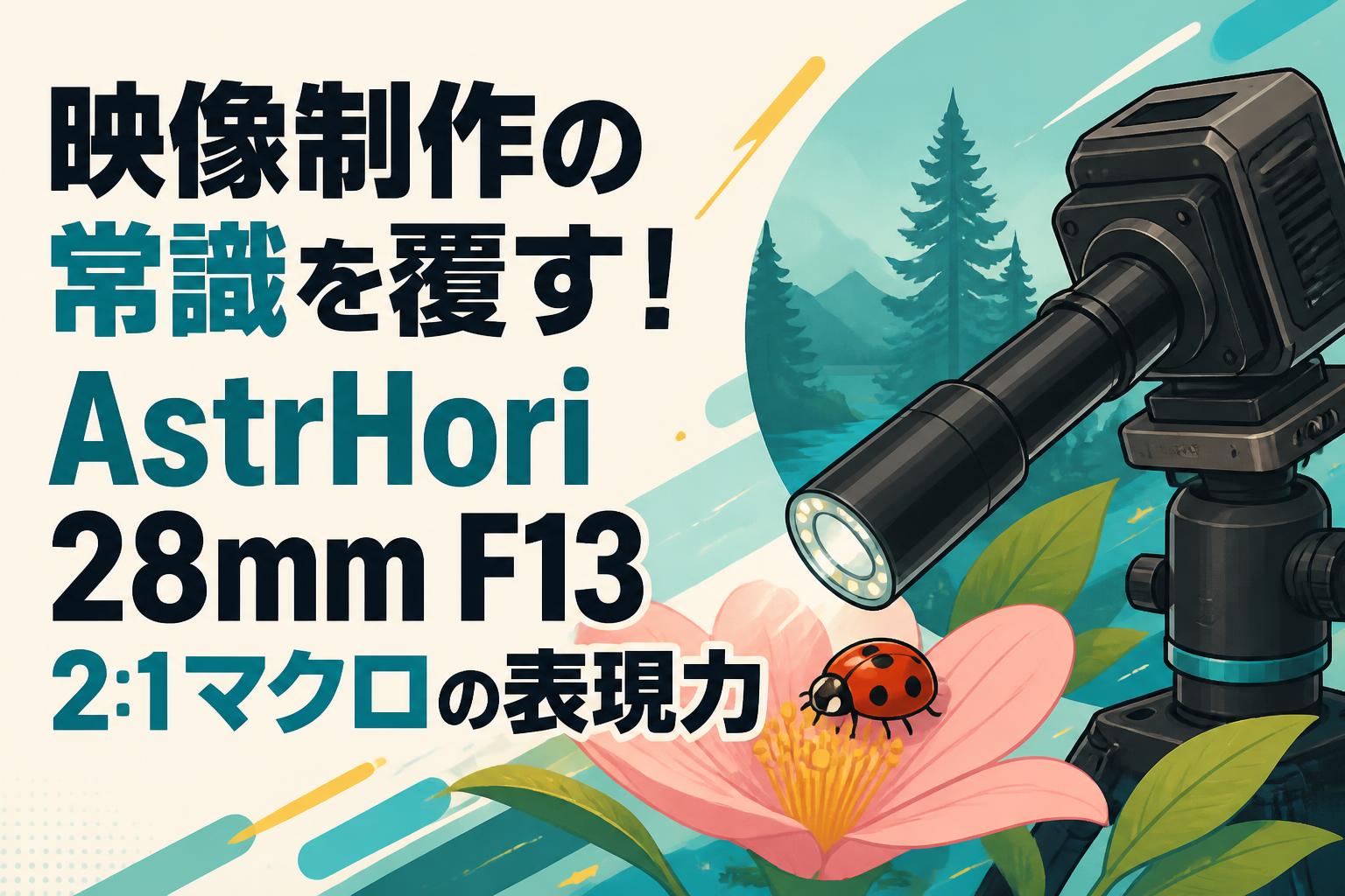 映像制作の常識を覆す！AstrHori 28mm F13 2:1マクロの表現力