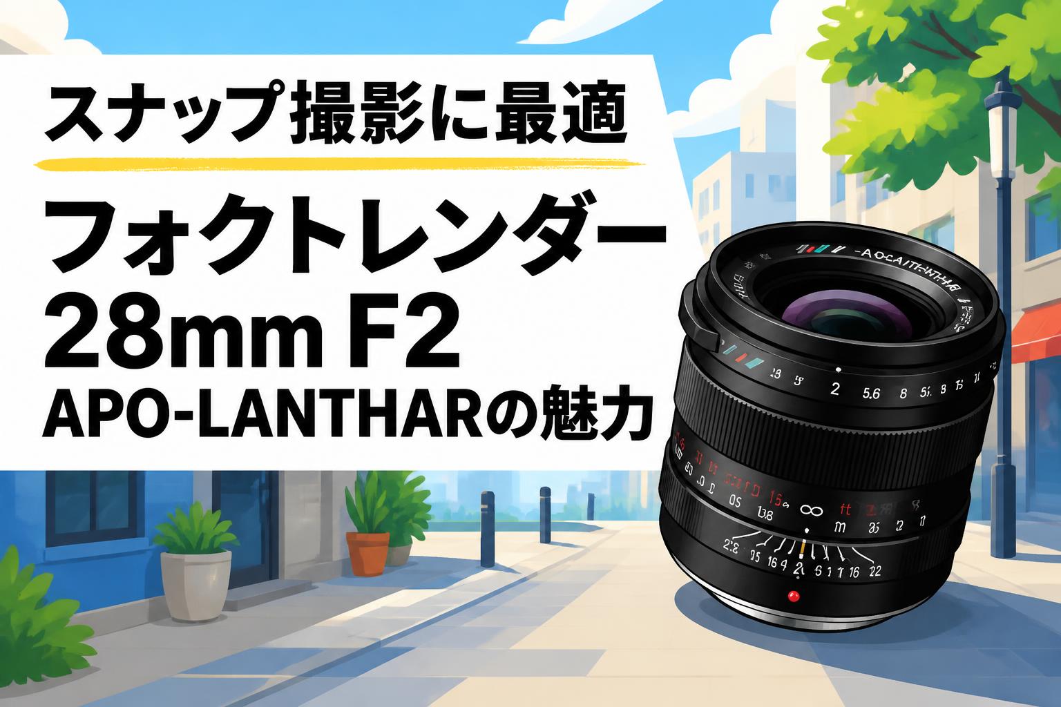 スナップ撮影に最適 フォクトレンダー28mm F2 APO-LANTHARの魅力