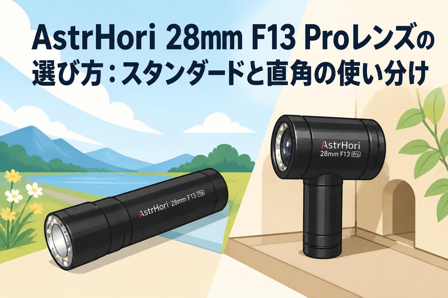 AstrHori 28mm F13 Proレンズの選び方：スタンダードと直角の使い分け