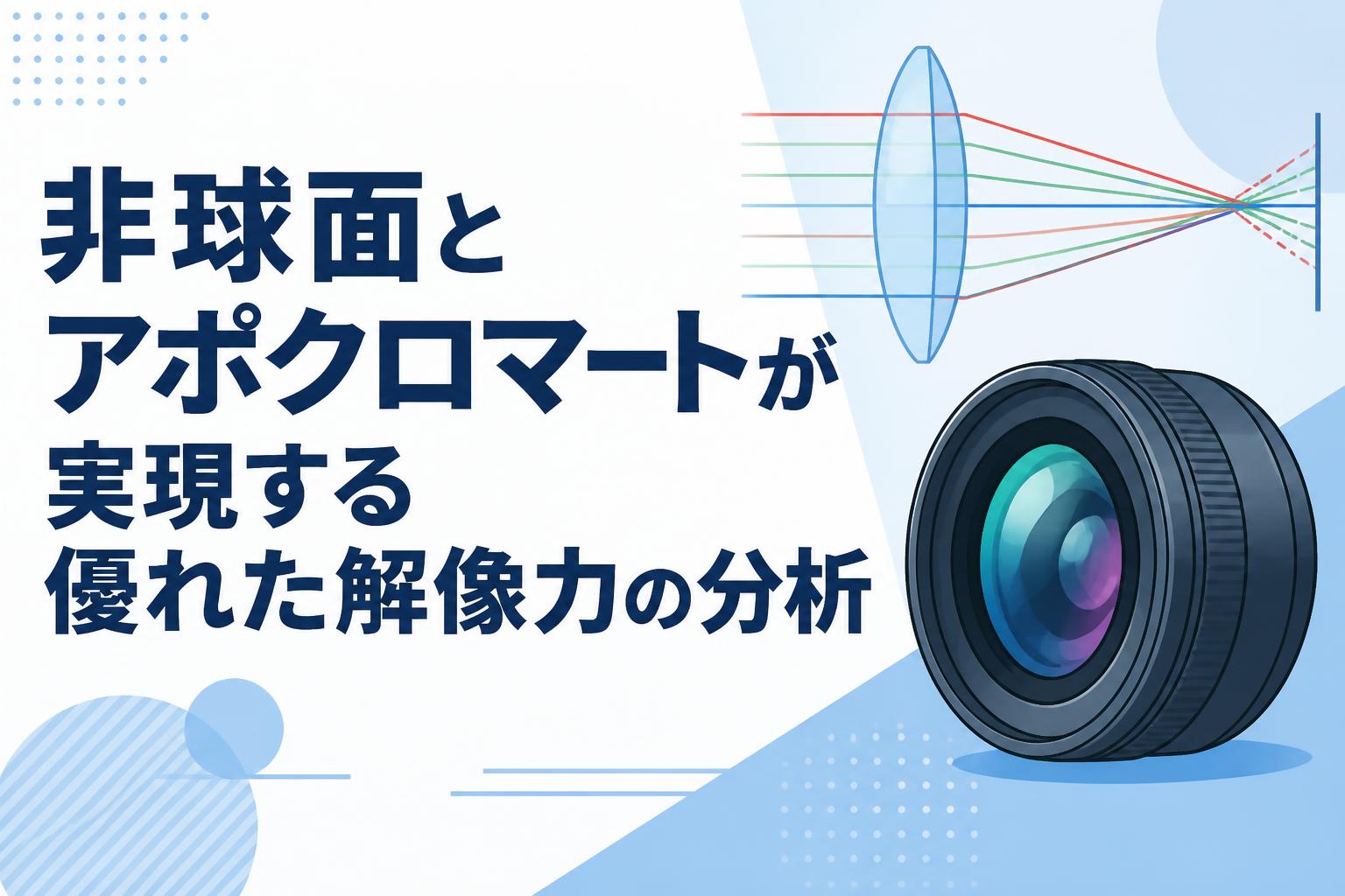 非球面とアポクロマートが実現する優れた解像力の分析