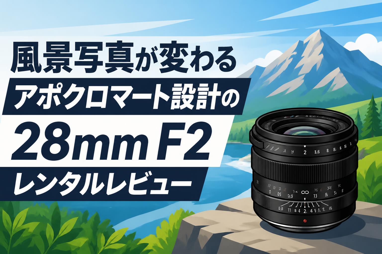 風景写真が変わる アポクロマート設計の28mm F2レンタルレビュー