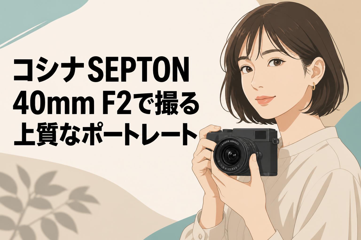 コシナSEPTON 40mm F2で撮る上質なポートレート