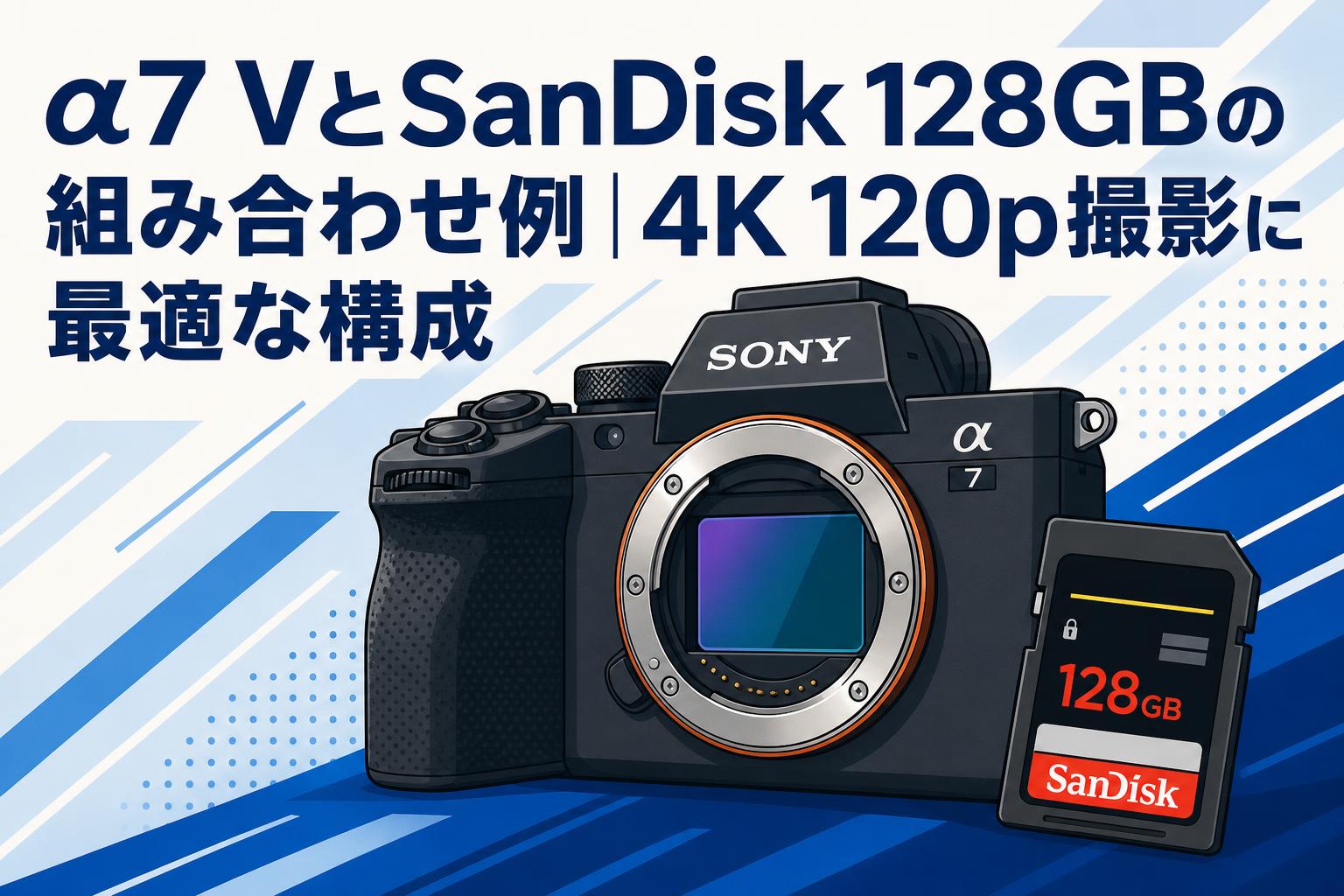 α7 VとSanDisk 128GBの組み合わせ例｜4K 120p撮影に最適な構成