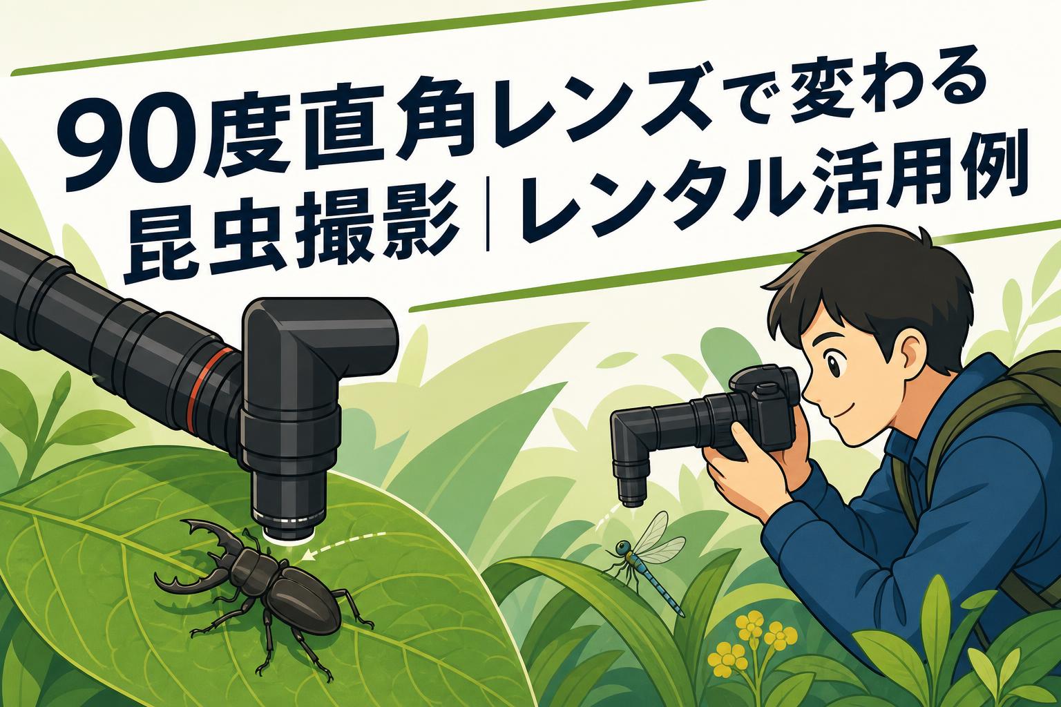 90度直角レンズで変わる昆虫撮影｜レンタル活用例