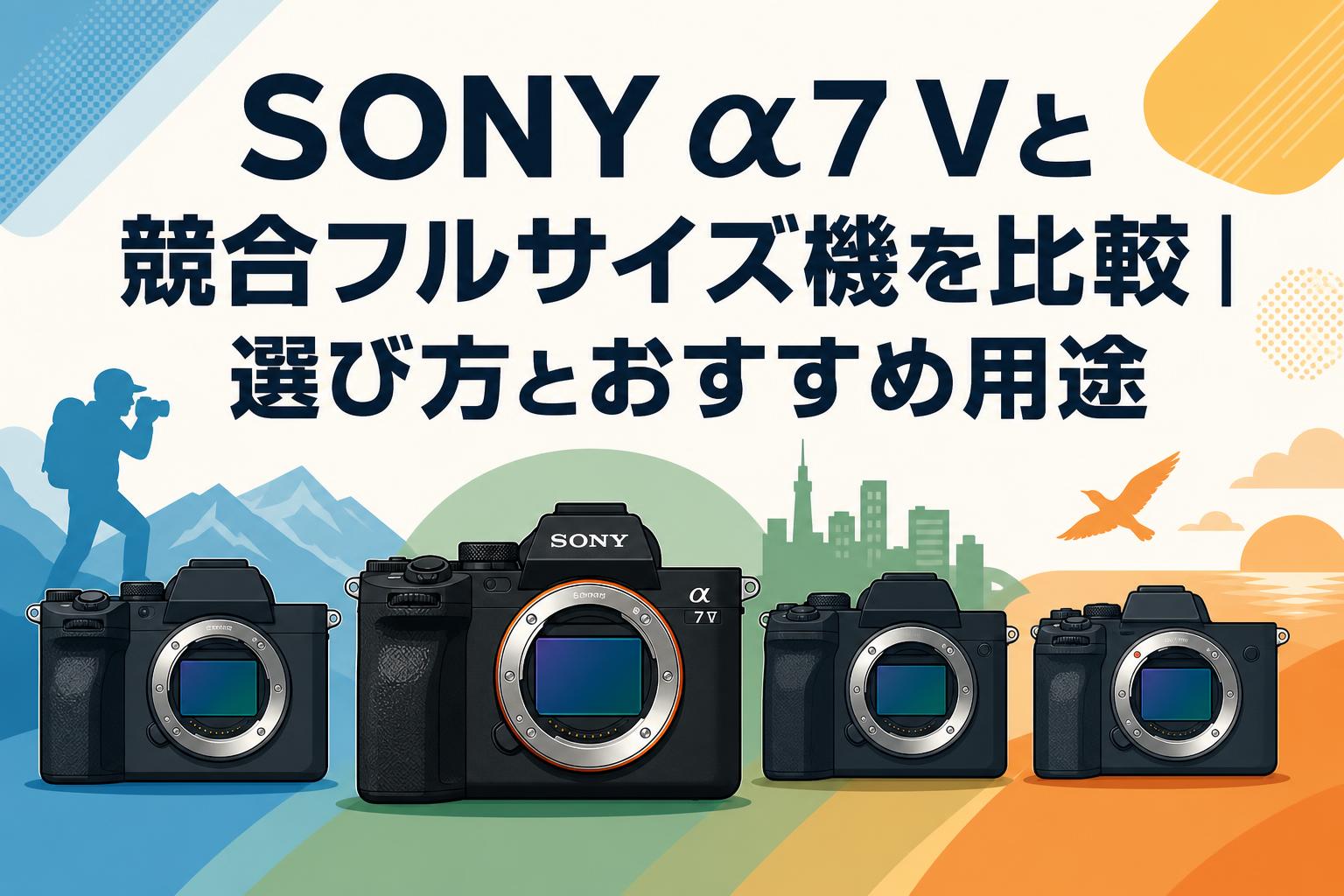 SONY α7 Vと競合フルサイズ機を比較｜選び方とおすすめ用途