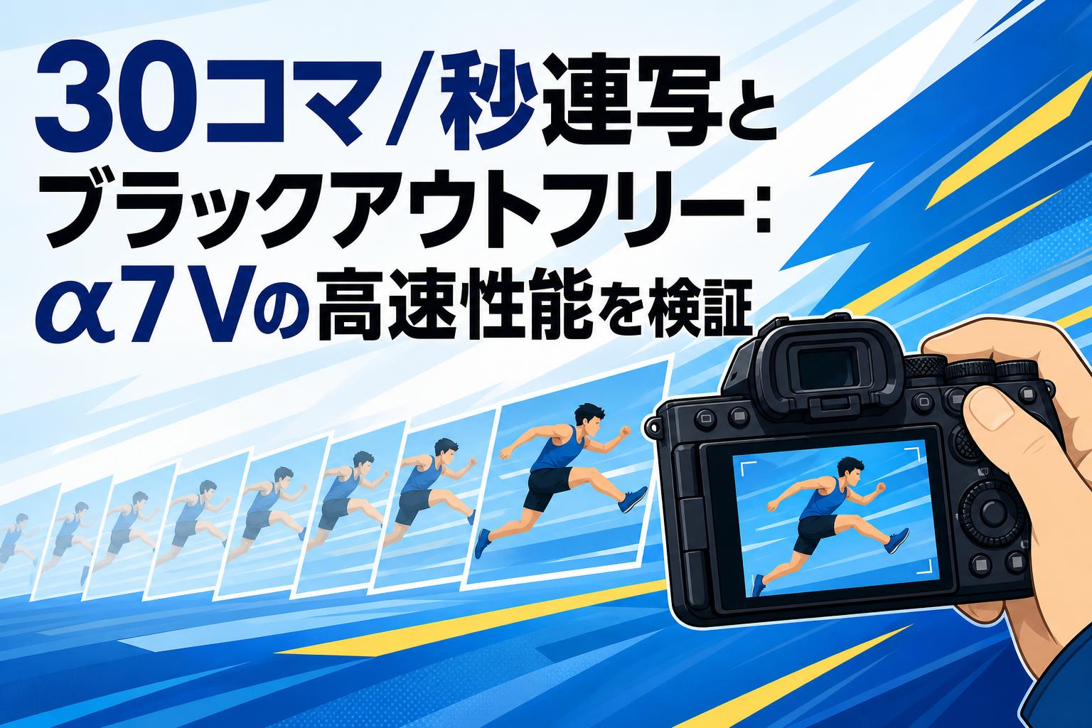 30コマ/秒連写とブラックアウトフリー：α7 Vの高速性能を検証
