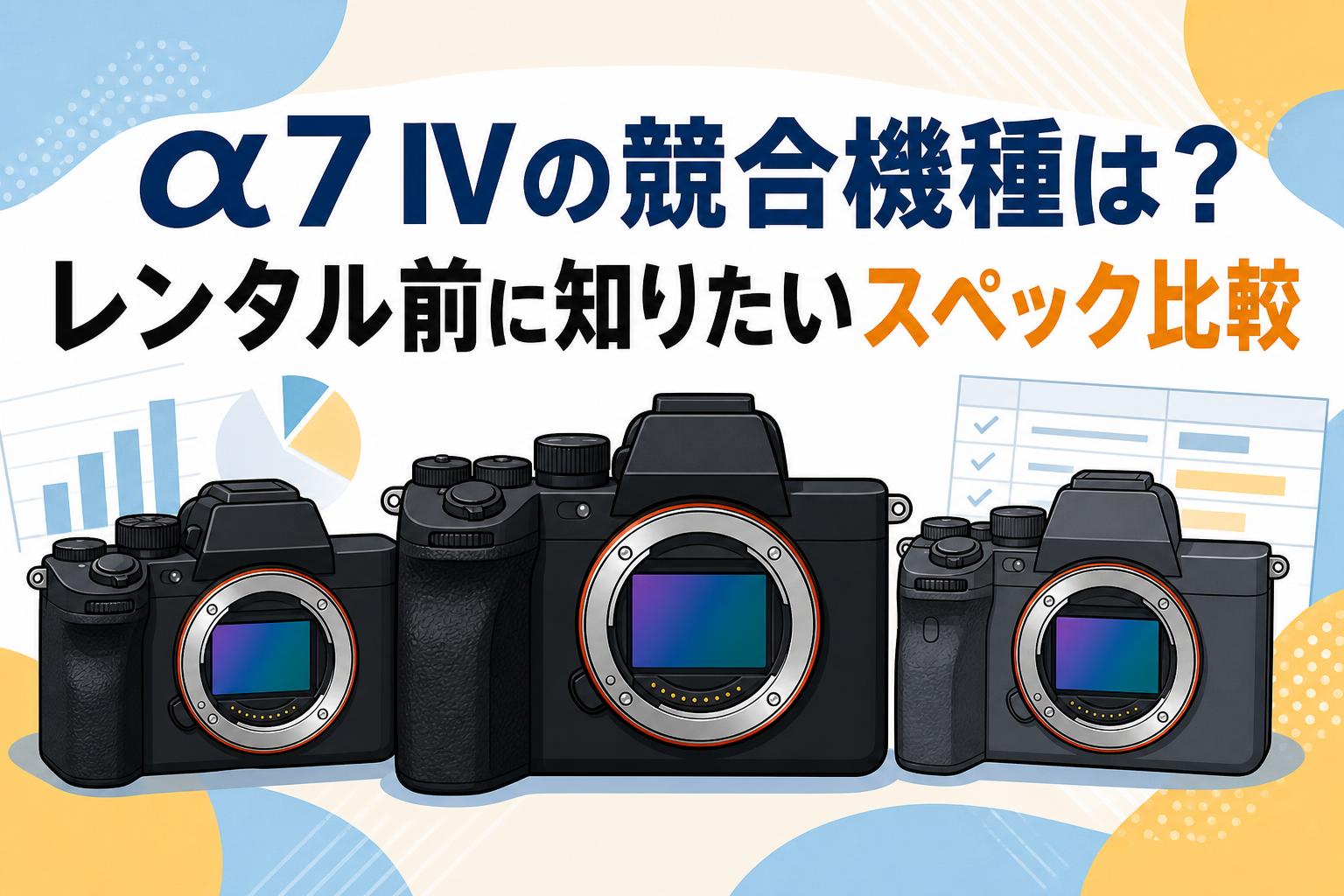 α7 IVの競合機種は？レンタル前に知りたいスペック比較