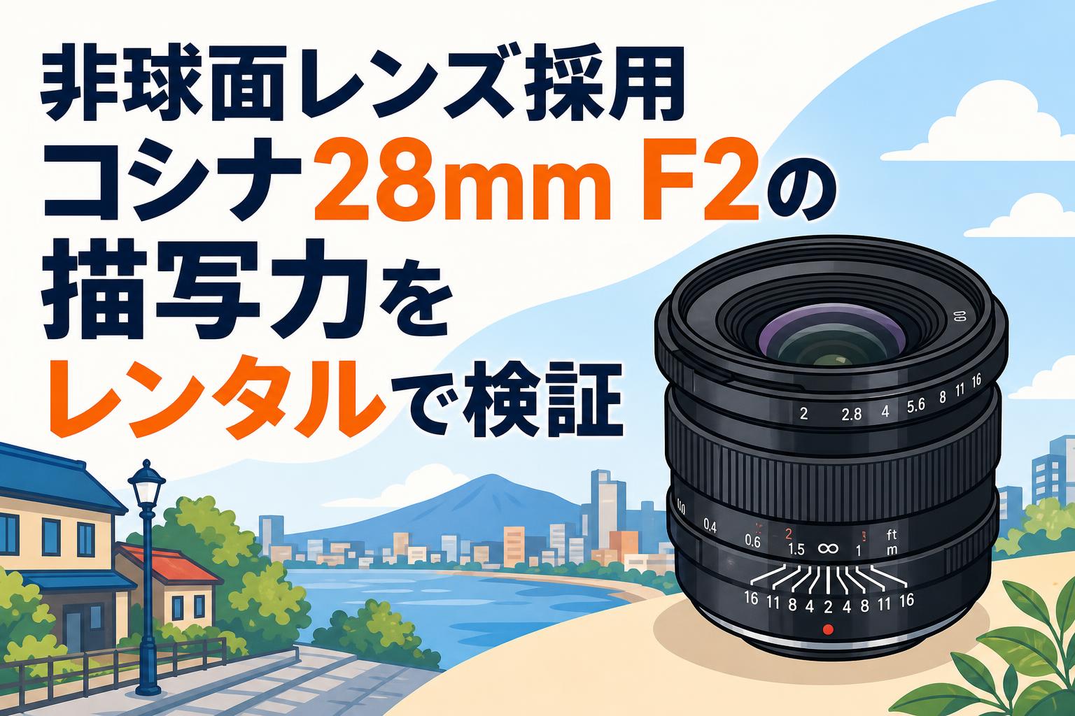 非球面レンズ採用 コシナ28mm F2の描写力をレンタルで検証