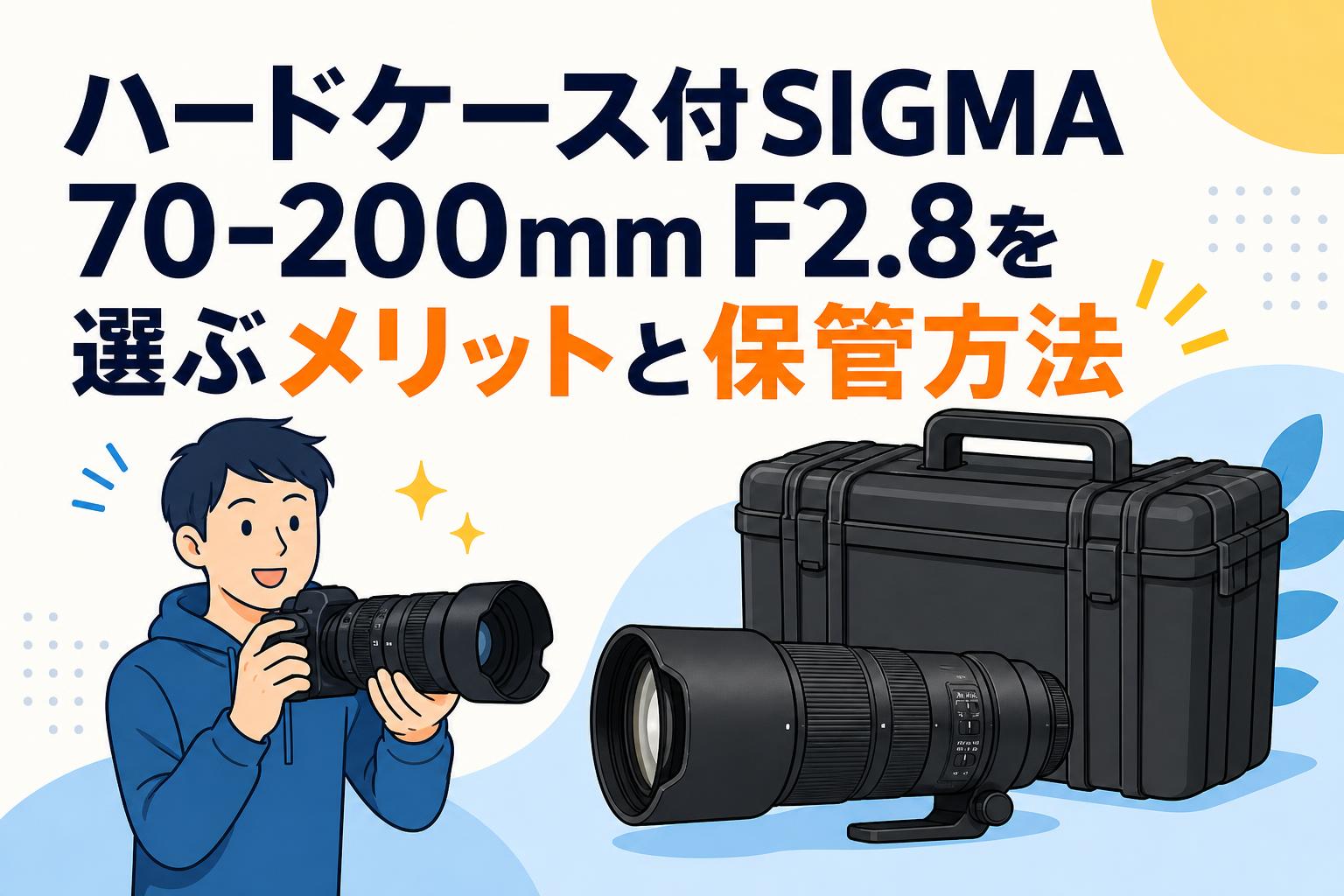 ハードケース付SIGMA 70-200mm F2.8を選ぶメリットと保管方法