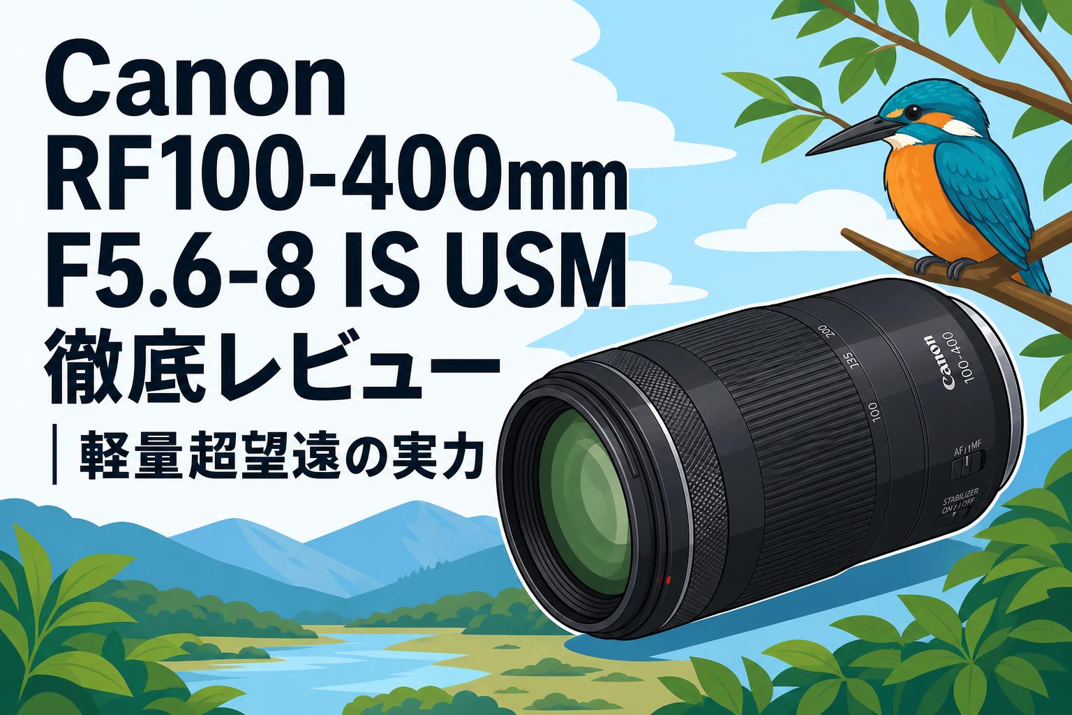 Canon RF100-400mm F5.6-8 IS USM徹底レビュー｜軽量超望遠の実力