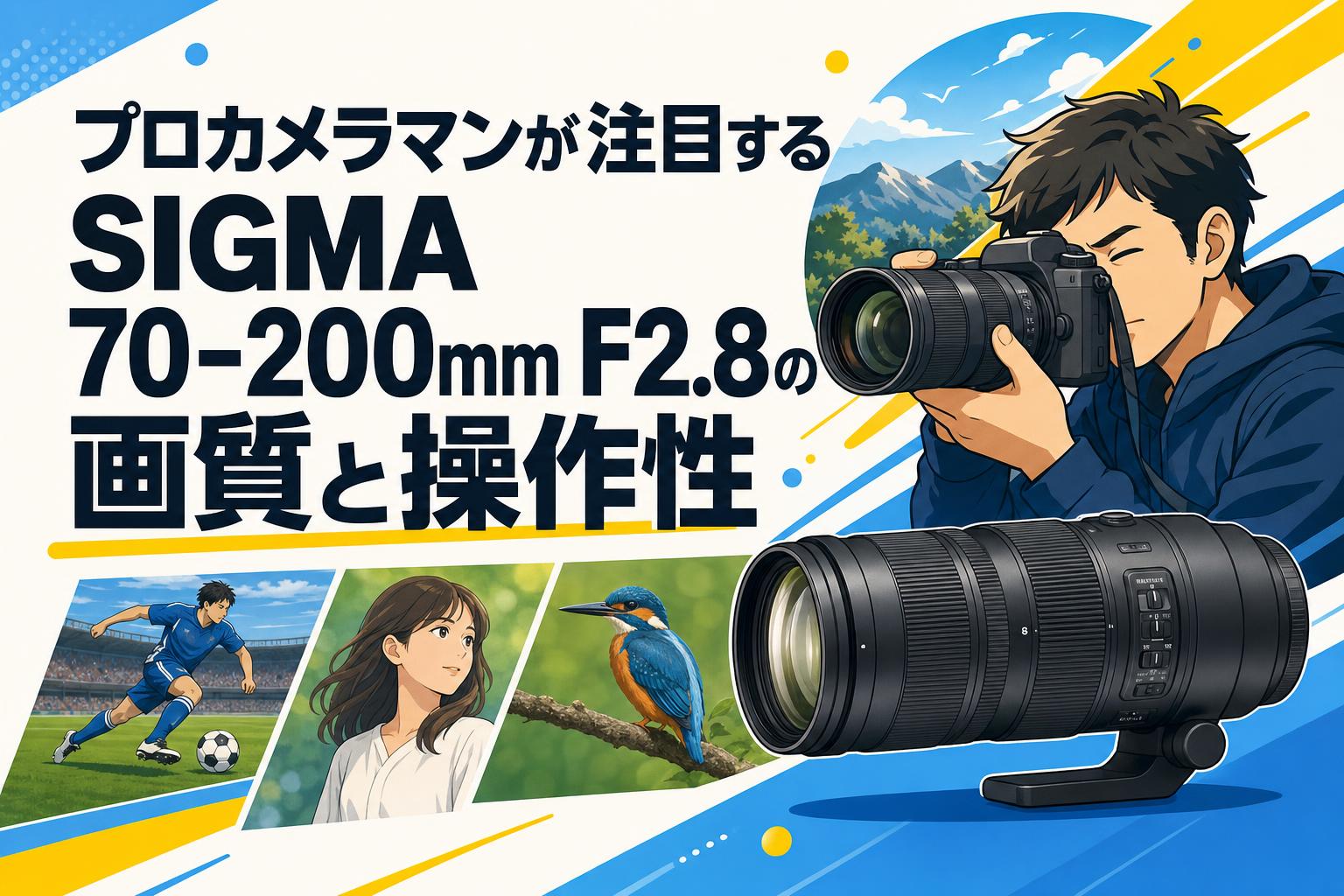 プロカメラマンが注目するSIGMA 70-200mm F2.8の画質と操作性