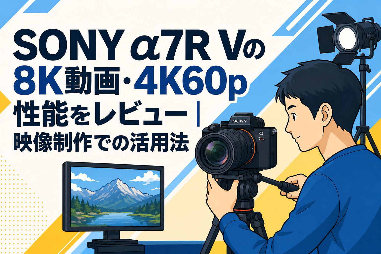 SONY α7R Vの8K動画・4K60p性能をレビュー｜映像制作での活用法