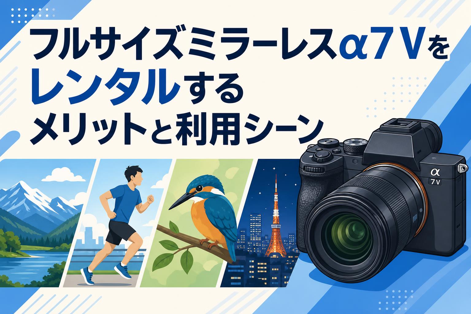 フルサイズミラーレスα7 Vをレンタルするメリットと利用シーン