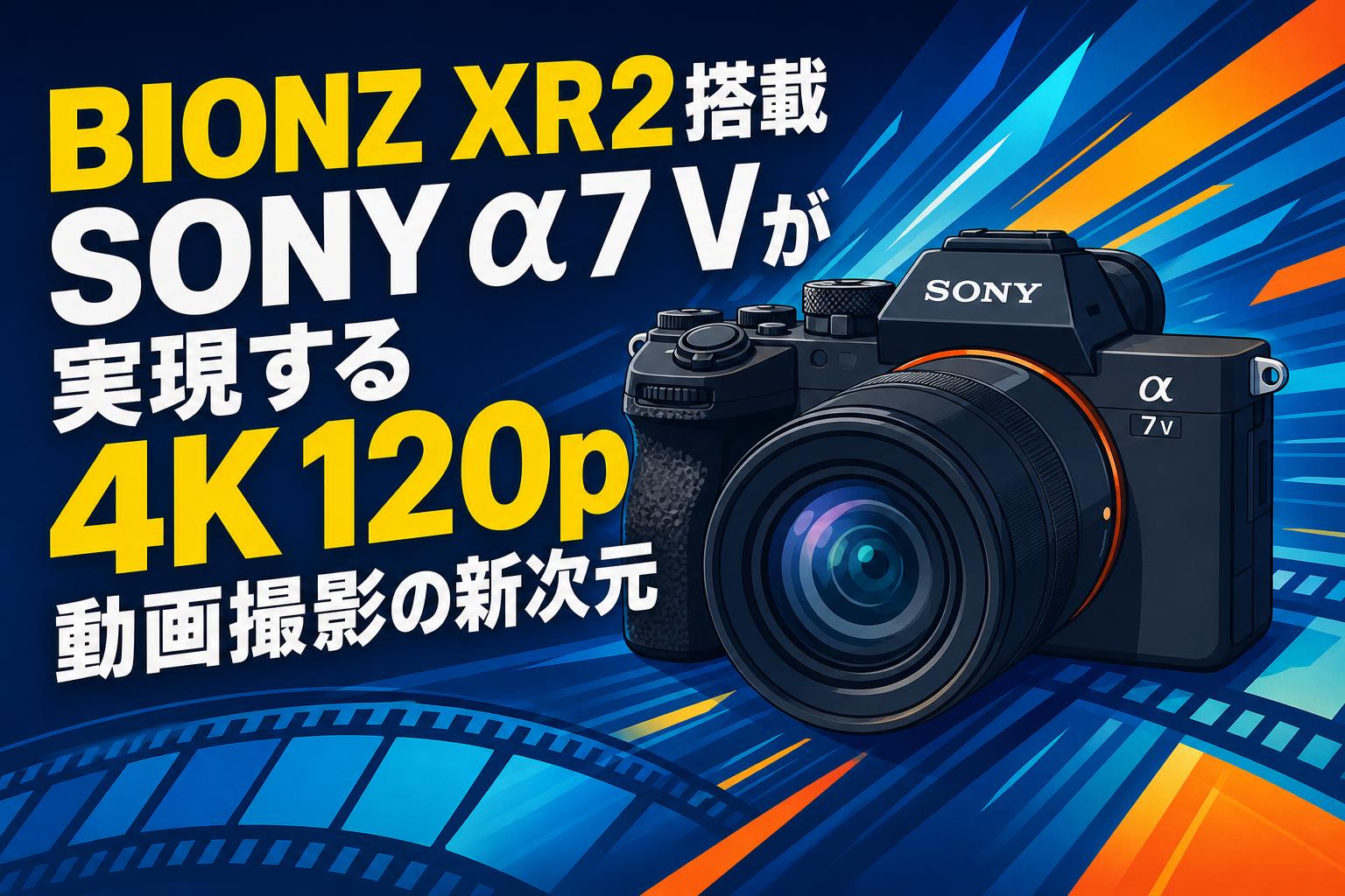 BIONZ XR2搭載 SONY α7 Vが実現する4K 120p動画撮影の新次元