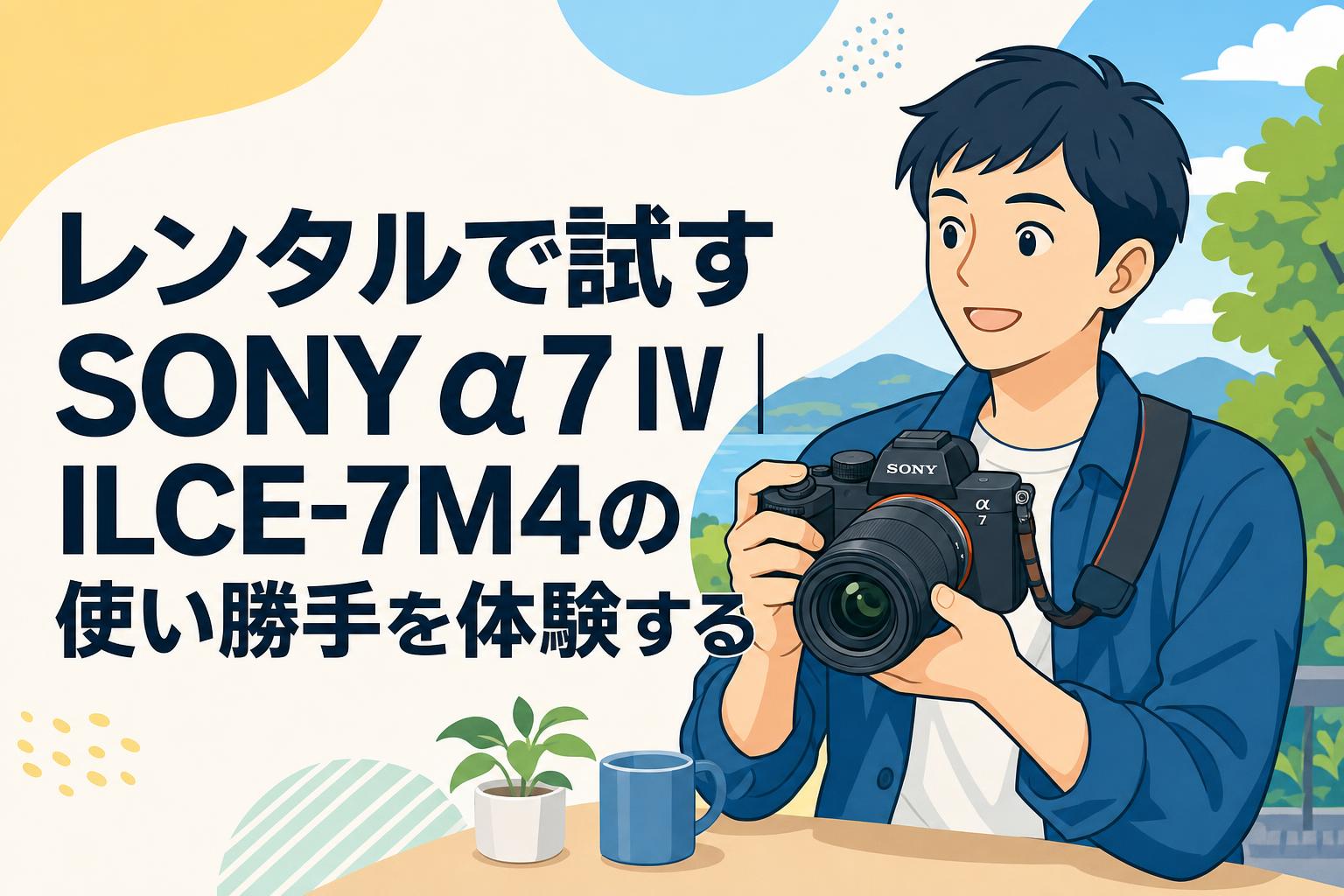 レンタルで試すSONY α7 IV｜ILCE-7M4の使い勝手を体験する