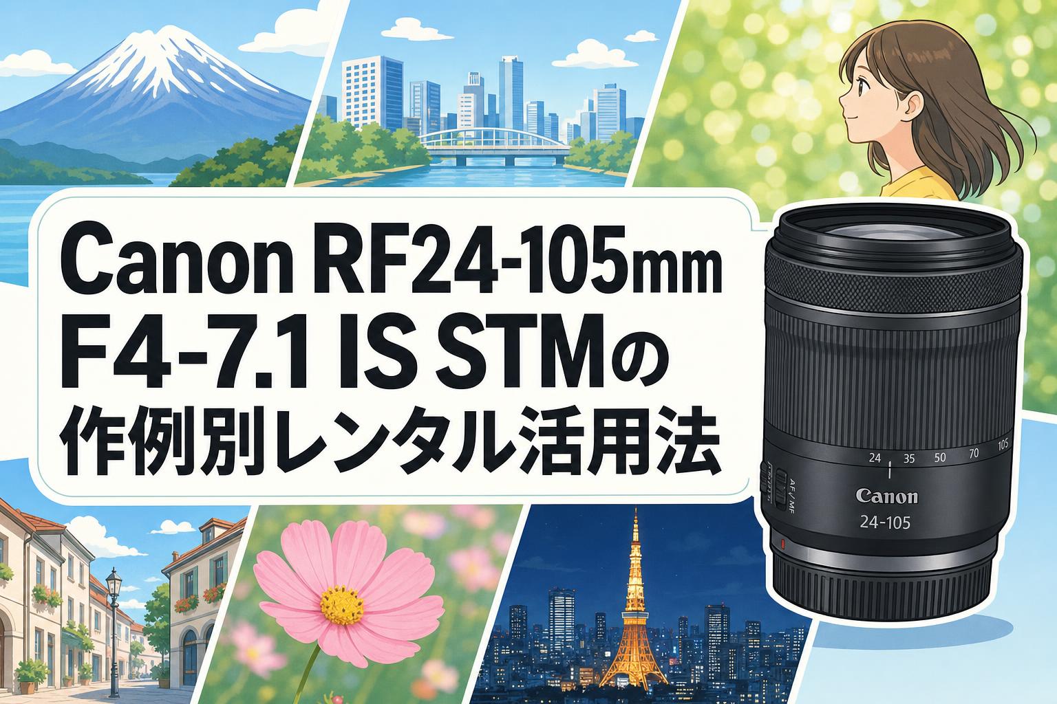 Canon RF24-105mm F4-7.1 IS STMの作例別レンタル活用法