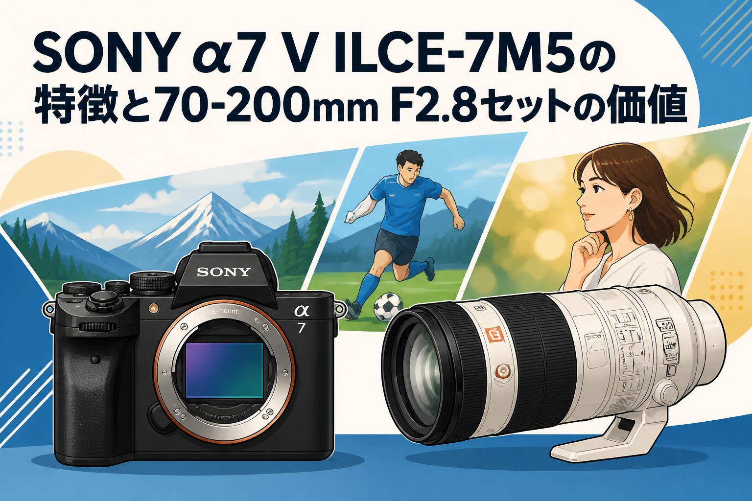 SONY α7 V ILCE-7M5の特徴と70-200mm F2.8セットの価値