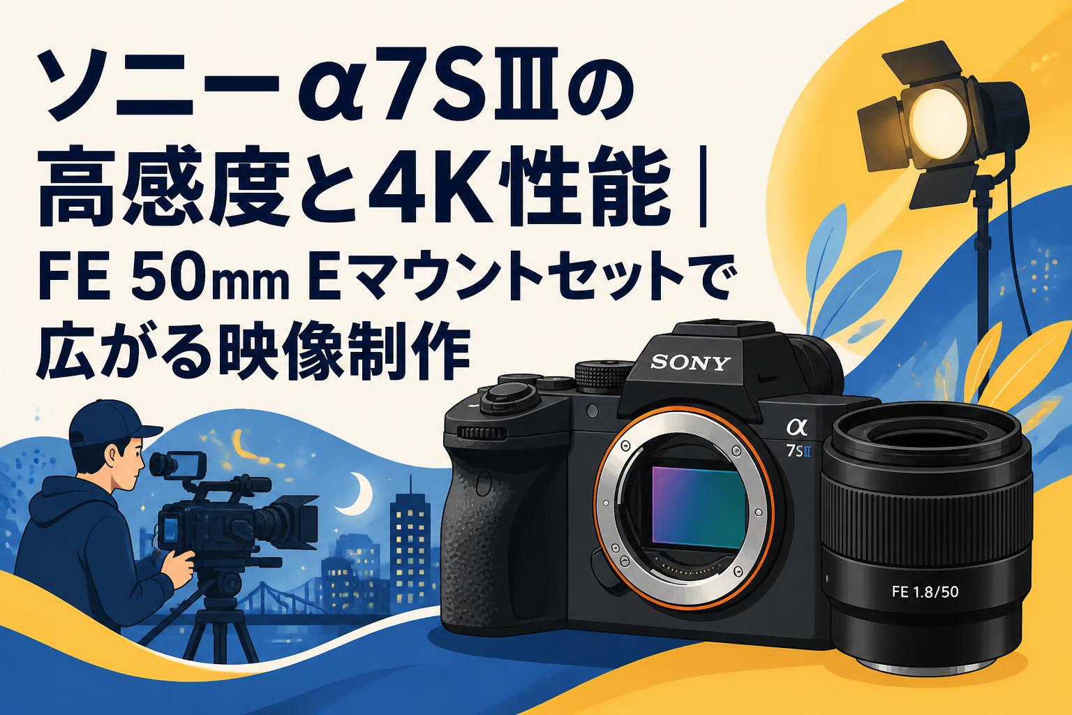 ソニーα7SⅢの高感度と4K性能｜FE 50mm Eマウントセットで広がる映像制作