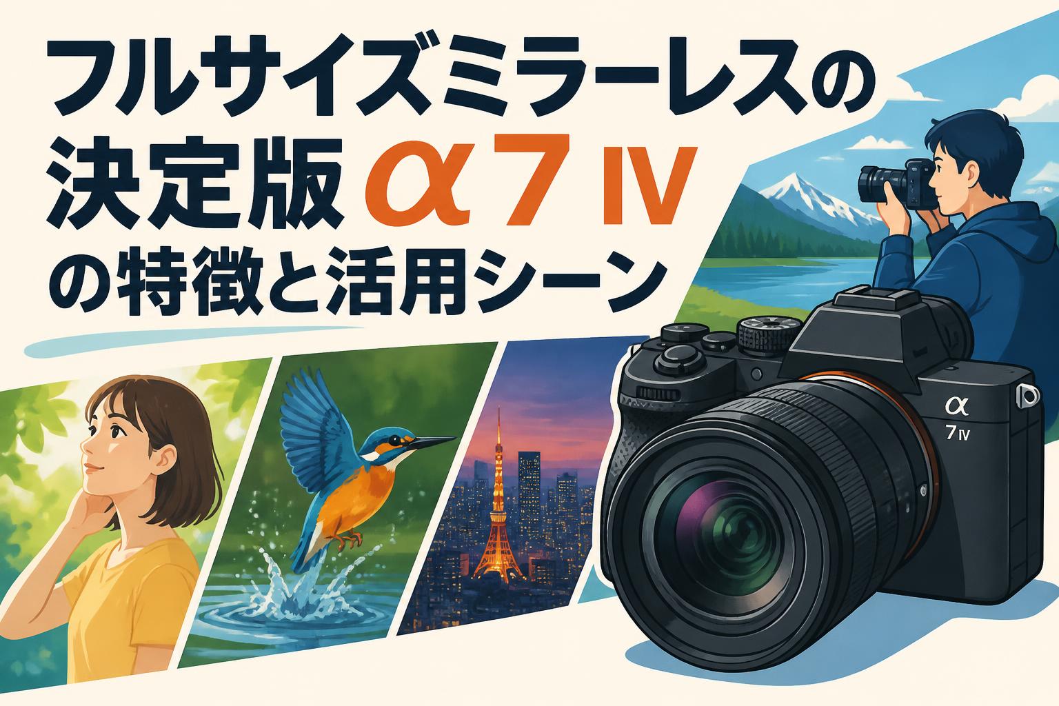 フルサイズミラーレスの決定版 α7 IVの特徴と活用シーン